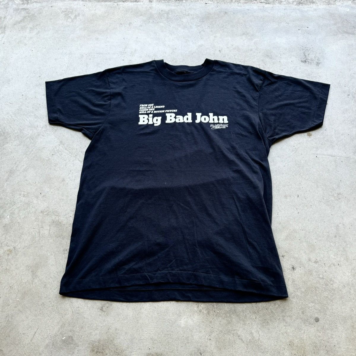 Vintage VINTAGE 80s BIG BAD JOHN PORN MOVIE TEE! Size US L / EU 52-54 / 3 - 2 Thumbnail