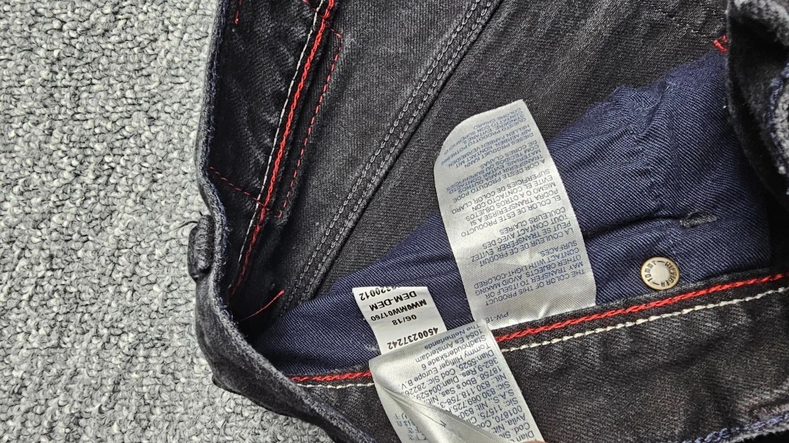 Tommy Hilfiger Tommy Hilfiger Denton Stretch Straight Jeans W32 Faded Black Size US 32 / EU 48 - 7 Thumbnail