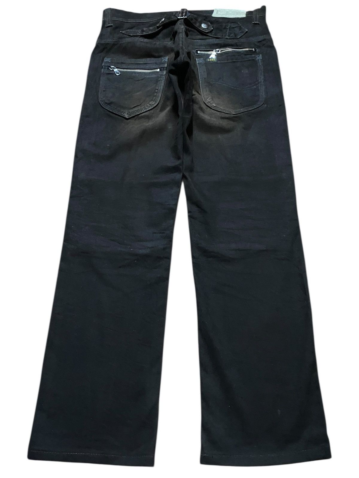 Lee × Number (N)ine Lee Riders Zipper Buckle Back Double Knee Skinny Jeans Size US 30 / EU 46 - 2 Thumbnail