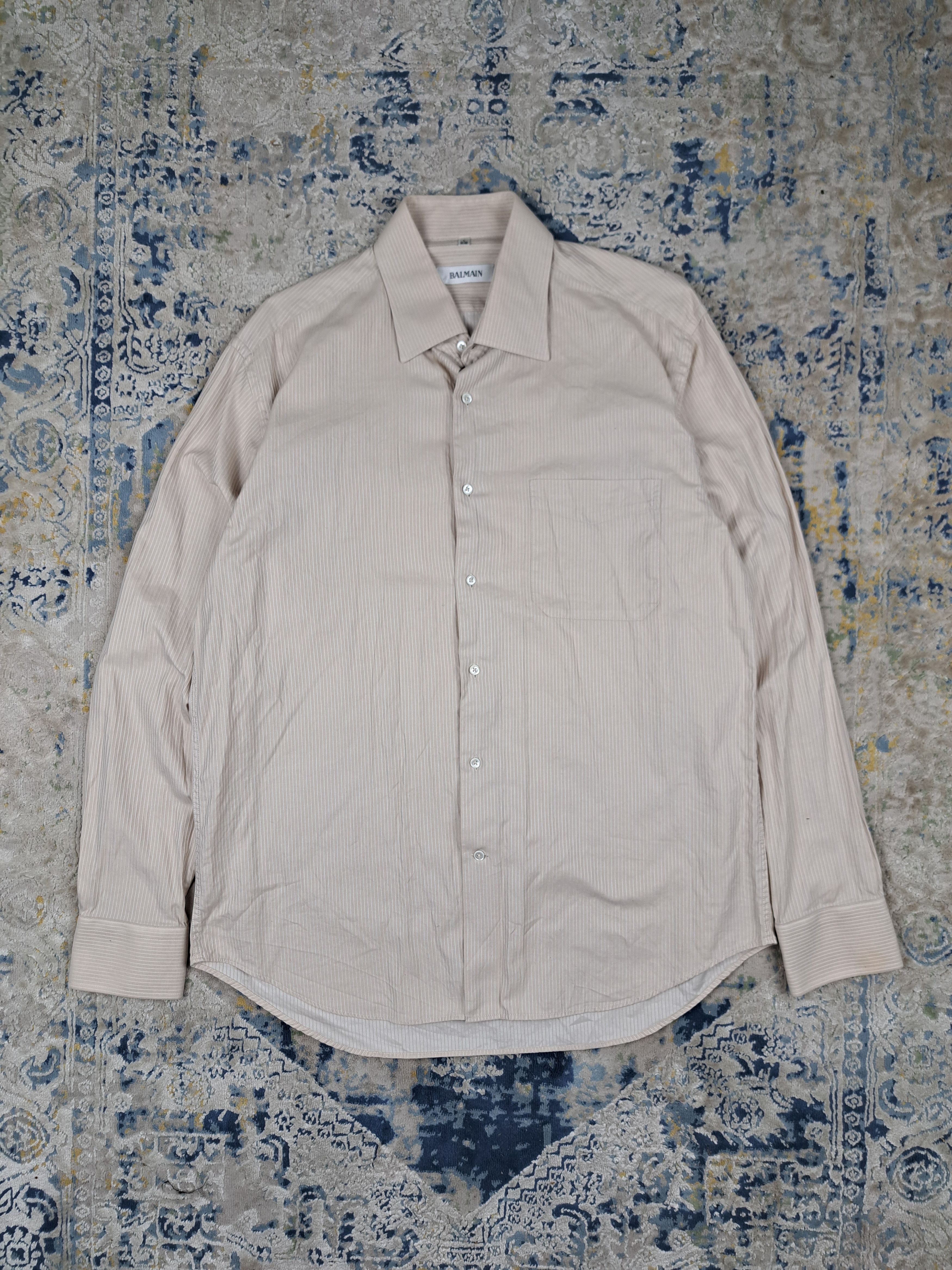 Balmain Balmain Smart Casual Button Up Shirt Luxury Designer Size US L / EU 52-54 / 3 - 1 Thumbnail