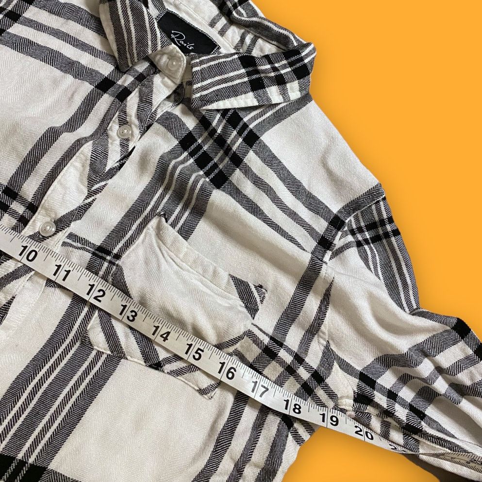Rails Rails White Black Plaid Flannel Button Shirt Size Medium Size M / US 6-8 / IT 42-44 - 5 Thumbnail