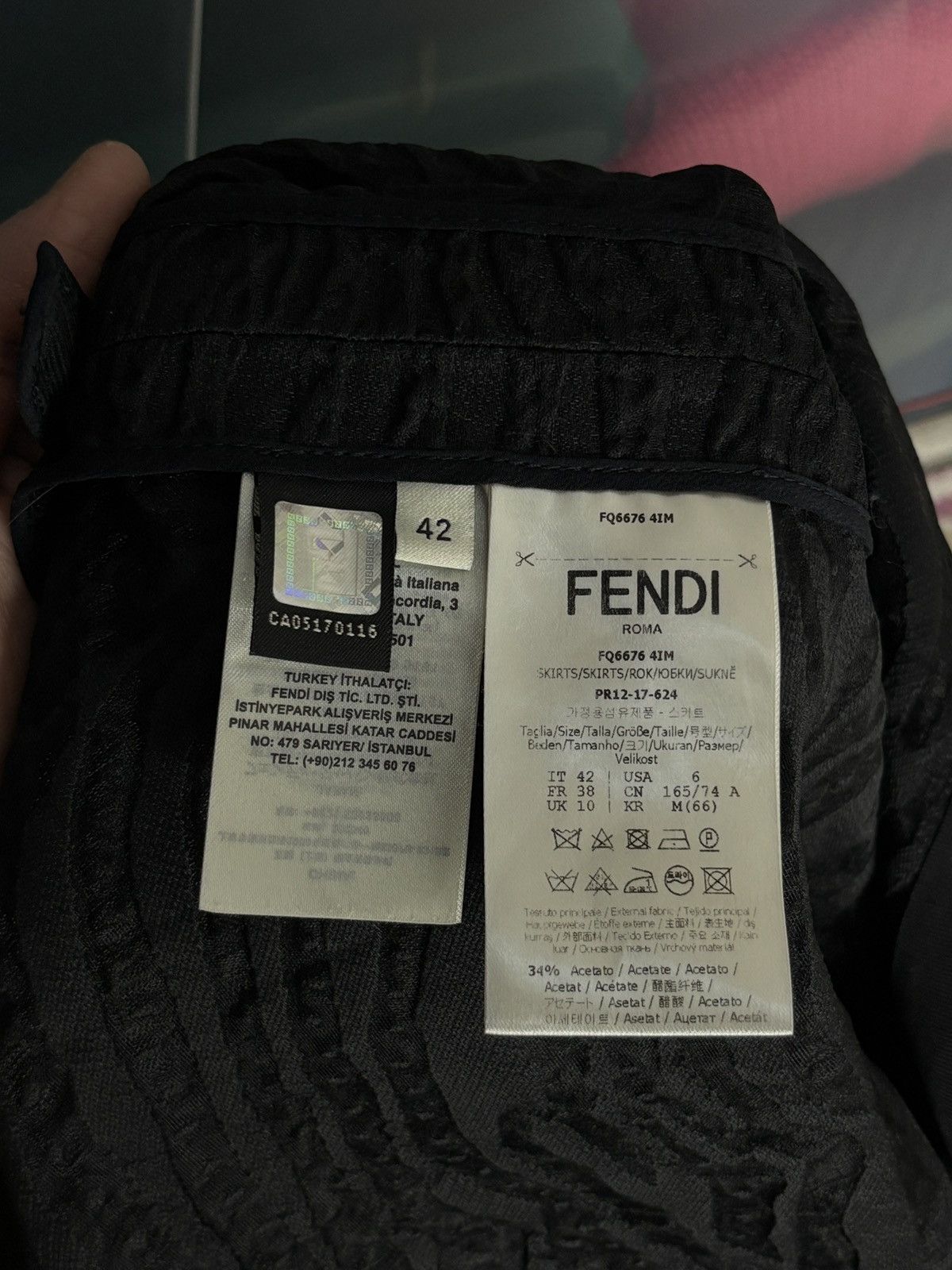 Fendi Fendi Midi Pencil Dress Bows Ribbons Luxury Designer Size 28" / US 6 / IT 42 - 9 Thumbnail