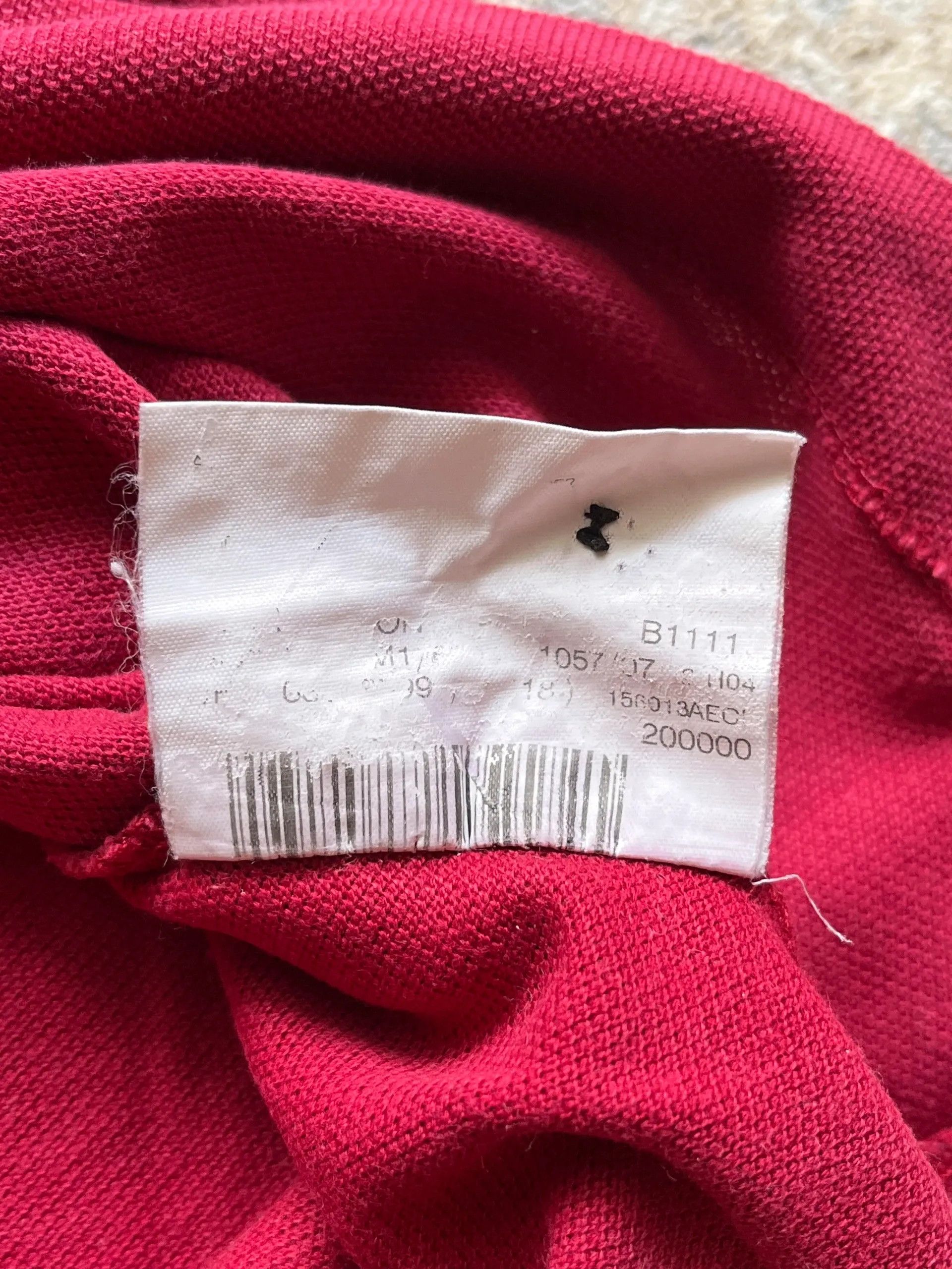 Burberry Burberry London Vintage 2000s Y2K Polo Shirt Burgundy Size US XL / EU 56 / 4 - 10 Thumbnail