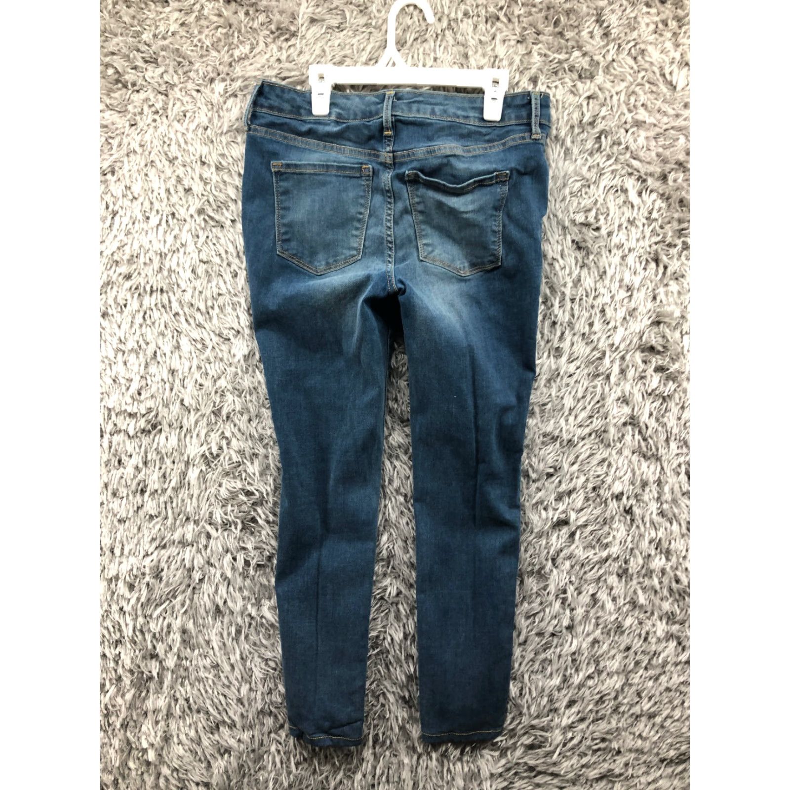 Old Navy Old Navy Rockstar Skinny Jeans Size 6P Petite Womens Dark Wash Blue Denim Jeans Skinny Size 28" / US 6 / IT 42 - 5 Thumbnail