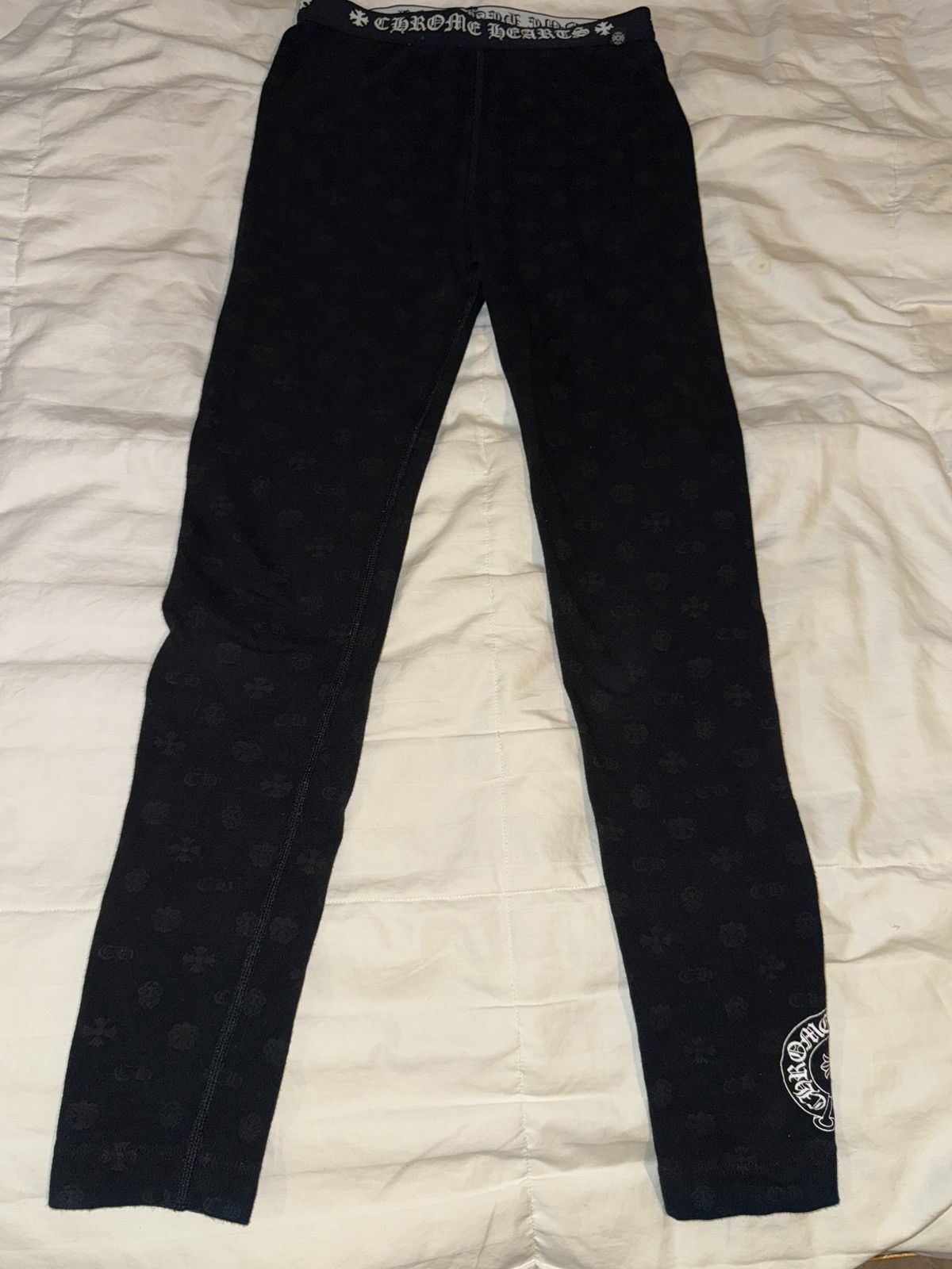 Chrome Hearts Chrome Hearts Monogram Leggings Size Small Size 28" / US 6 / IT 42 - 1 Thumbnail