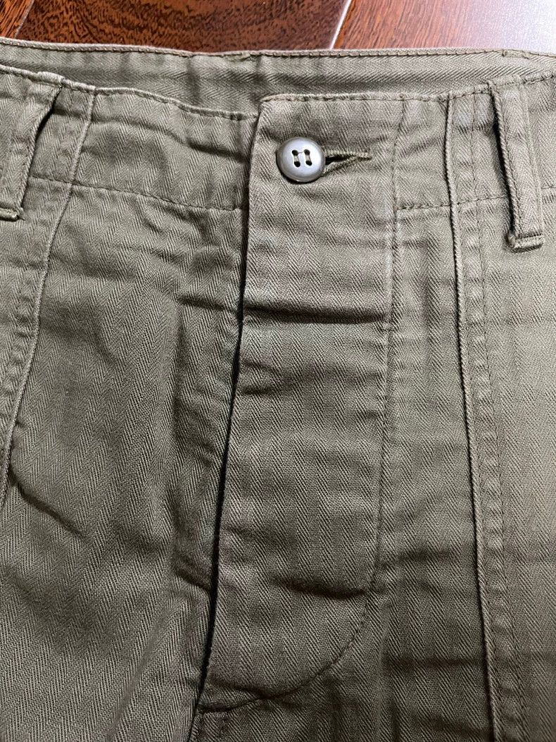 The Real McCoy's The Real McCoy Size SShorts, army green herringbone fabric, Size US 38 / EU 54 - 5 Thumbnail