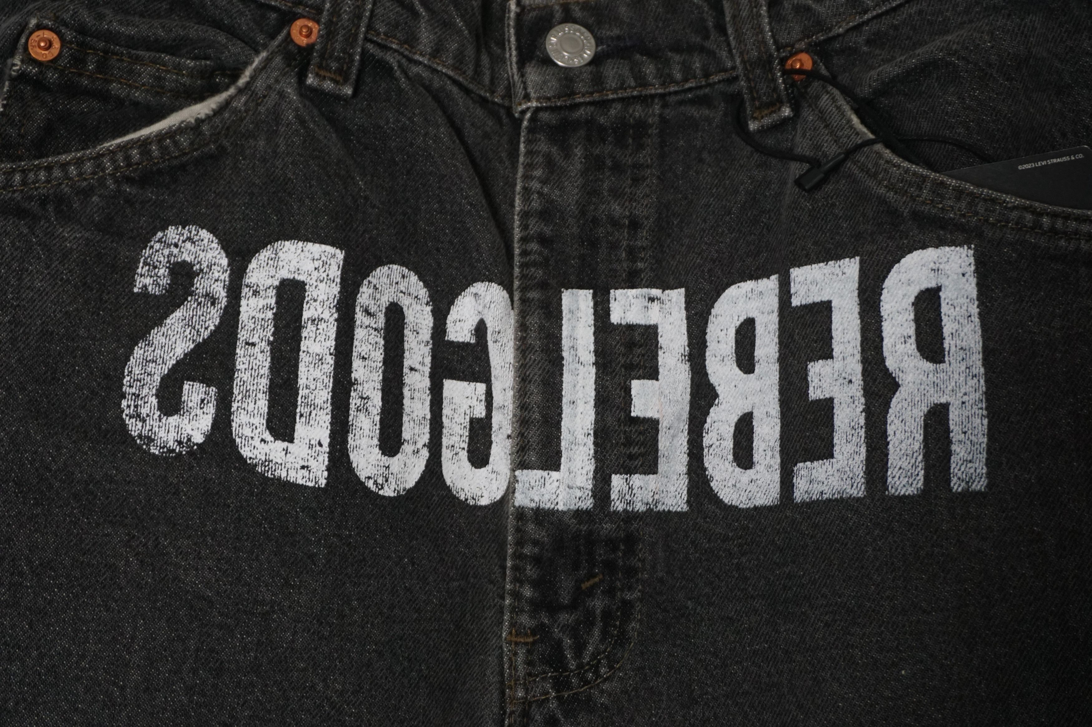 Levi's × Undercover Rebelgods Denim Sweat Hybrid Redux Pants Size US 34 / EU 50 - 2 Thumbnail