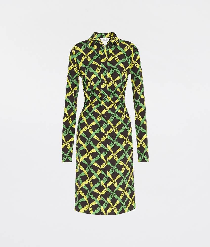 Bottega Veneta o1y0725 Mini Dress in Multicolor Size XXS / US 00 / IT 34 - 1 Thumbnail