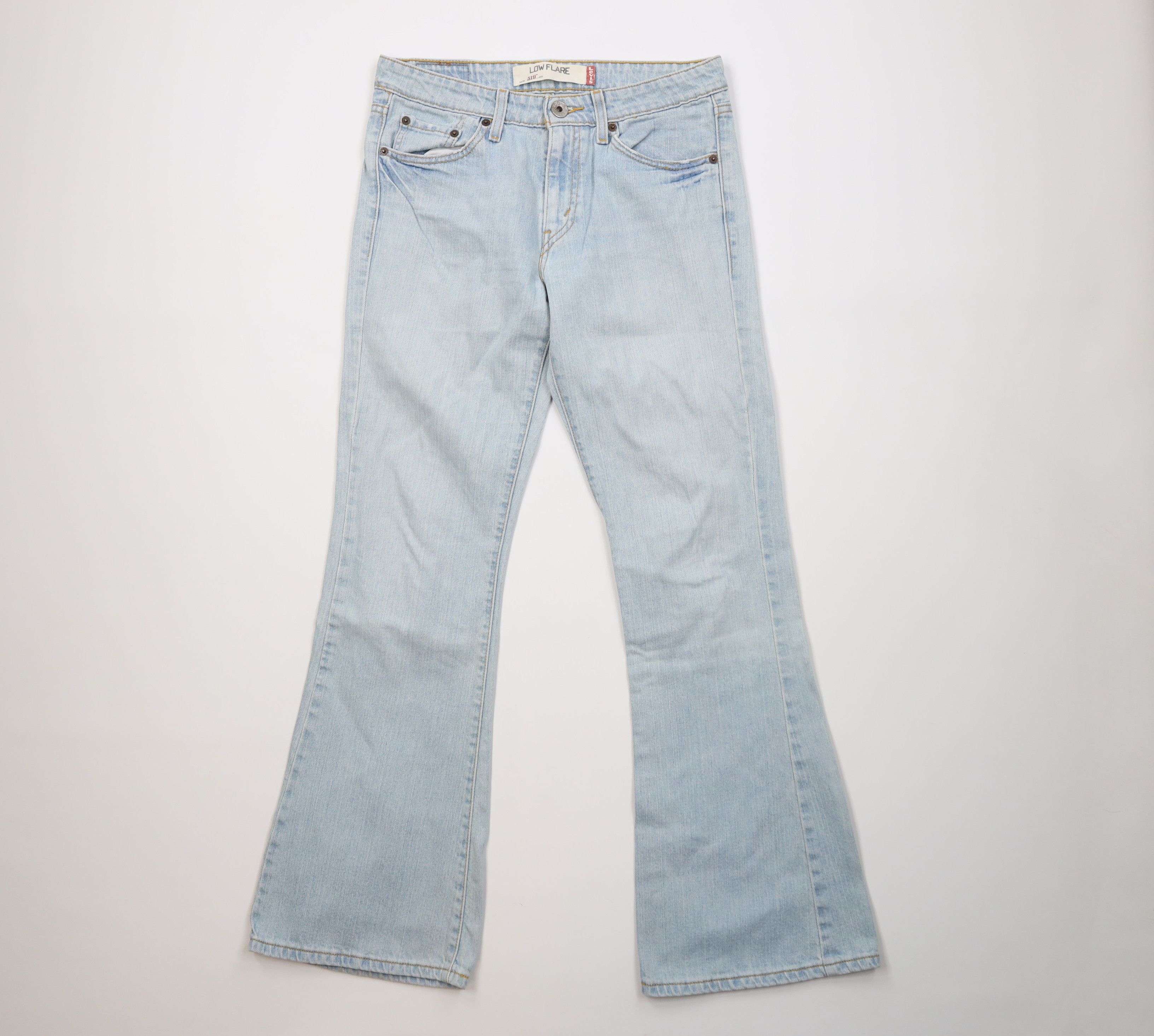 Levi's Vintage Y2K 2005 Levis 519 Rise Flared Denim Jeans Blue Size 30" / US 8 / IT 44 - 1 Thumbnail