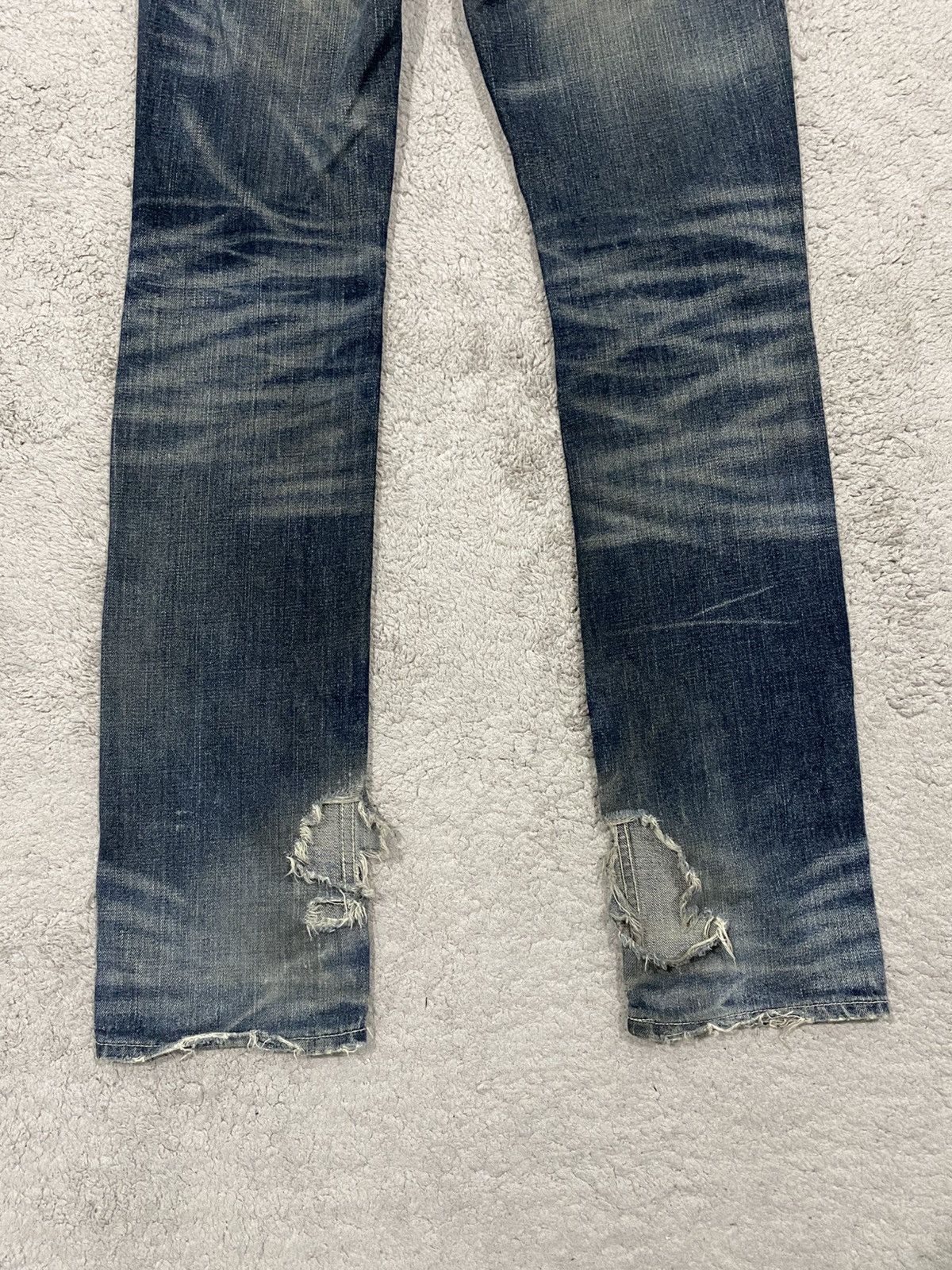semanticdesign Semantic Design Mudwash Clawmark Distressed Denim Jeans Size US 32 / EU 48 - 4 Thumbnail