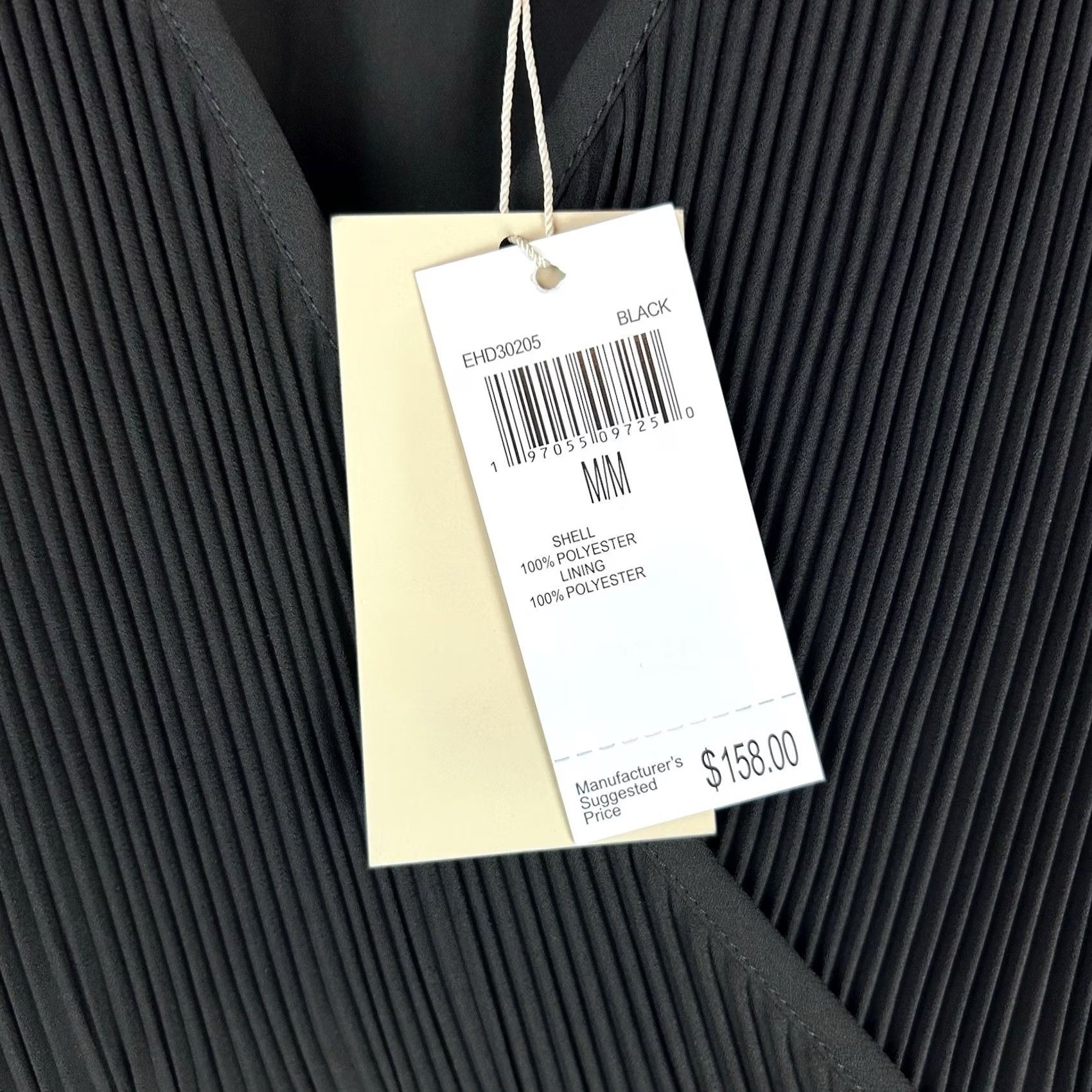 Elie Tahari Elie Tahari Black Pleated Maxi Dress Sleeveless V-Neck Formal Sz Medium M Women Size M / US 6-8 / IT 42-44 - 7 Thumbnail