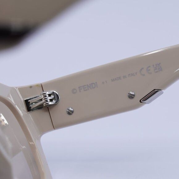 Fendi 🕶️ New Fendi FE40099I 57E Sunglasses - Beige Frame, Brown Size ONE SIZE - 9 Thumbnail