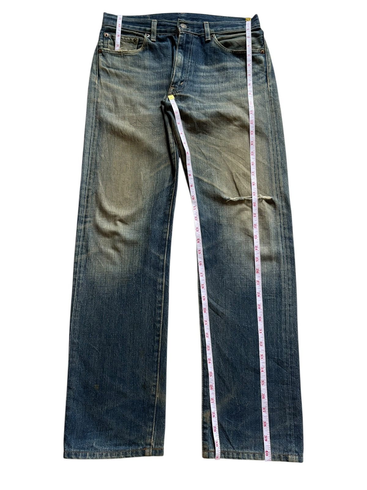Levi's Vintage 90s Levis 505 Mud Wash Distressed Jeans Size US 31 - 13 Thumbnail