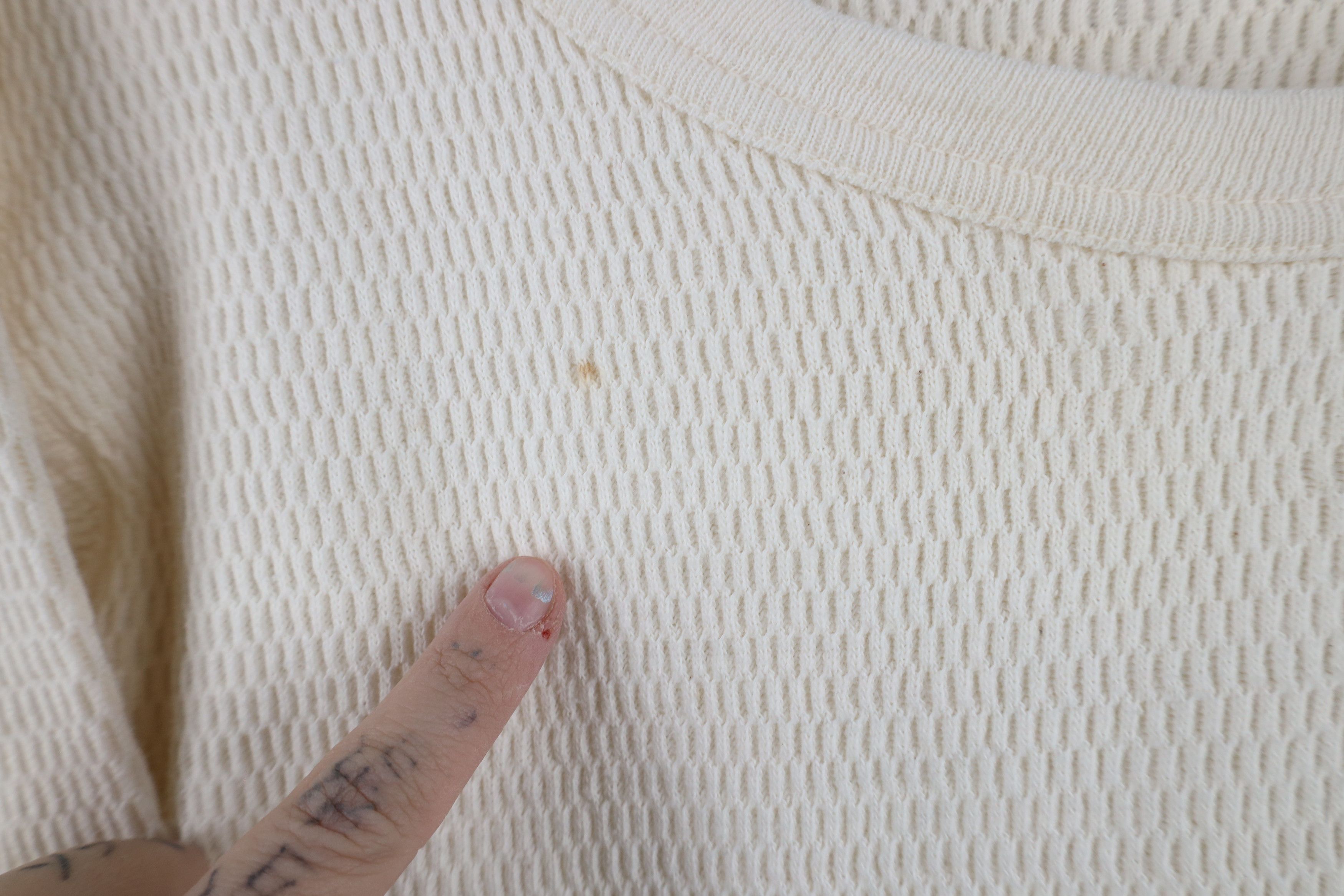 Vintage Vintage 70s Streetwear Thermal Waffle Knit T-Shirt Cream USA Size US M / EU 48-50 / 2 - 4 Thumbnail