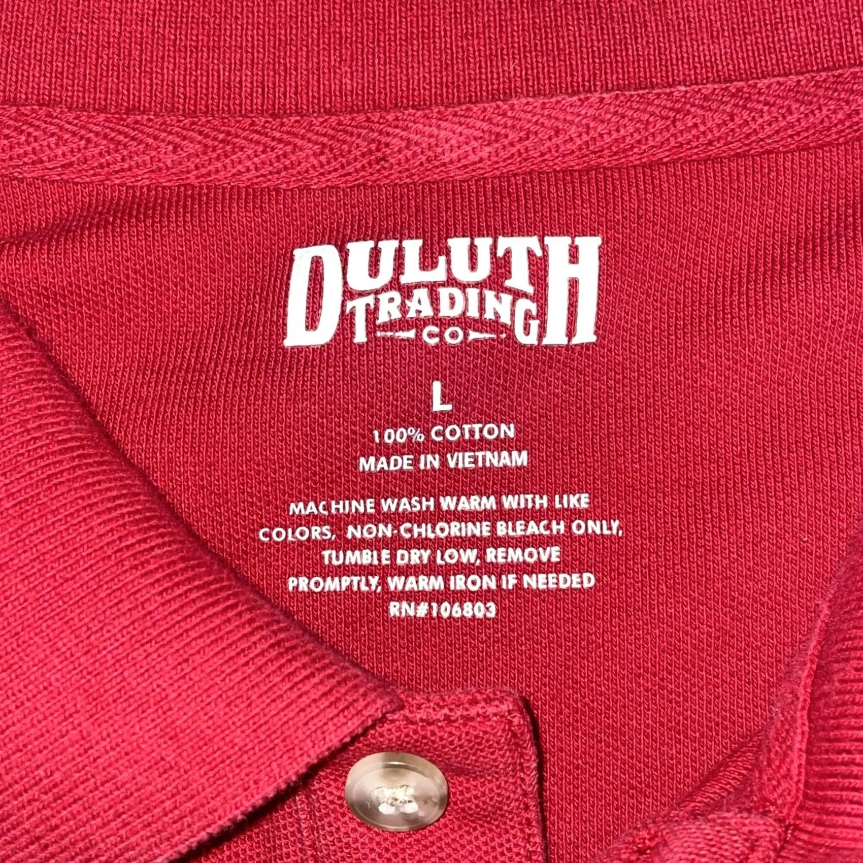Vintage Duluth Trading Co. Polo Shirt Red Mens L Pocket Polo Size US L / EU 52-54 / 3 - 2 Thumbnail