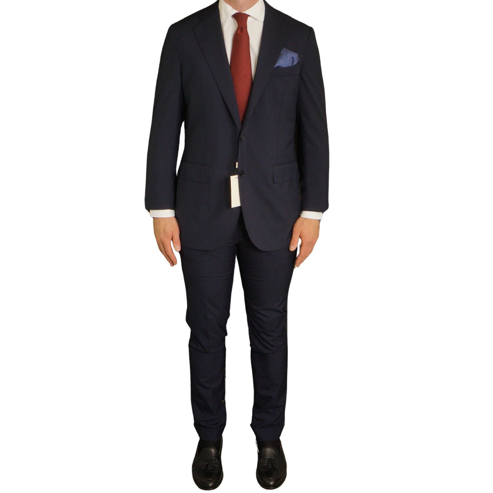Suitsupply Men Suitsupply Suit Blue La Spalla Vitale Barberis 102 US42L Size 42L - 1 Thumbnail