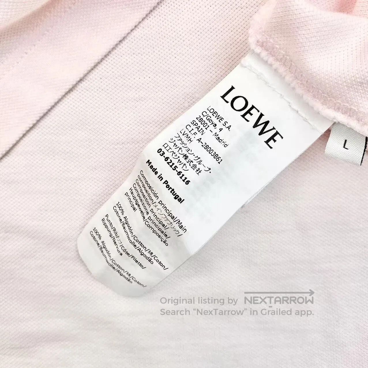 Loewe Loewe Watermelon letter embroidery logo pink polo shirt sh Size L / US 10 / IT 46 - 4 Thumbnail