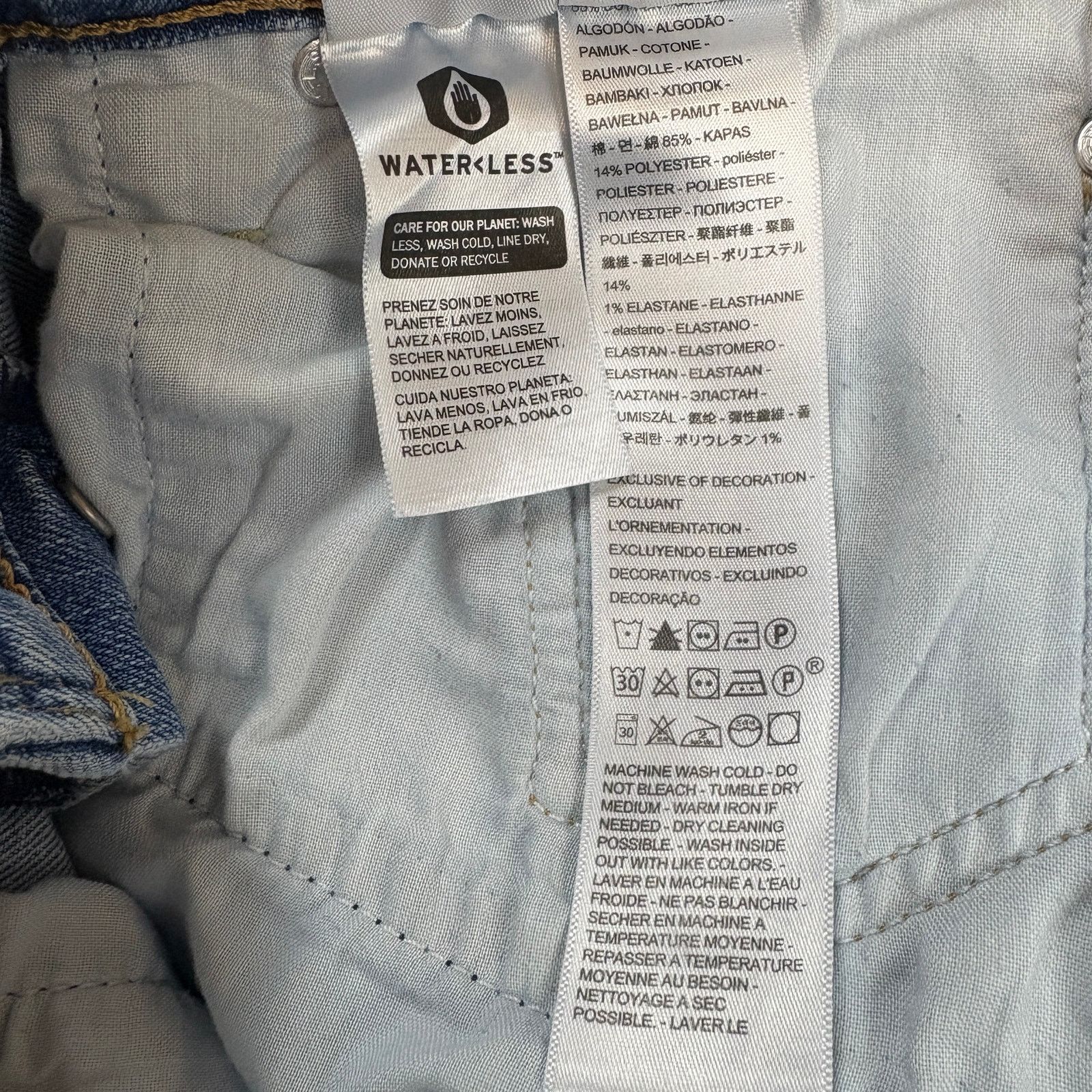 Levi's Levi's Ribcage Straight Ankle Jeans Distressed Raw Hem 31 Size 31" - 6 Thumbnail