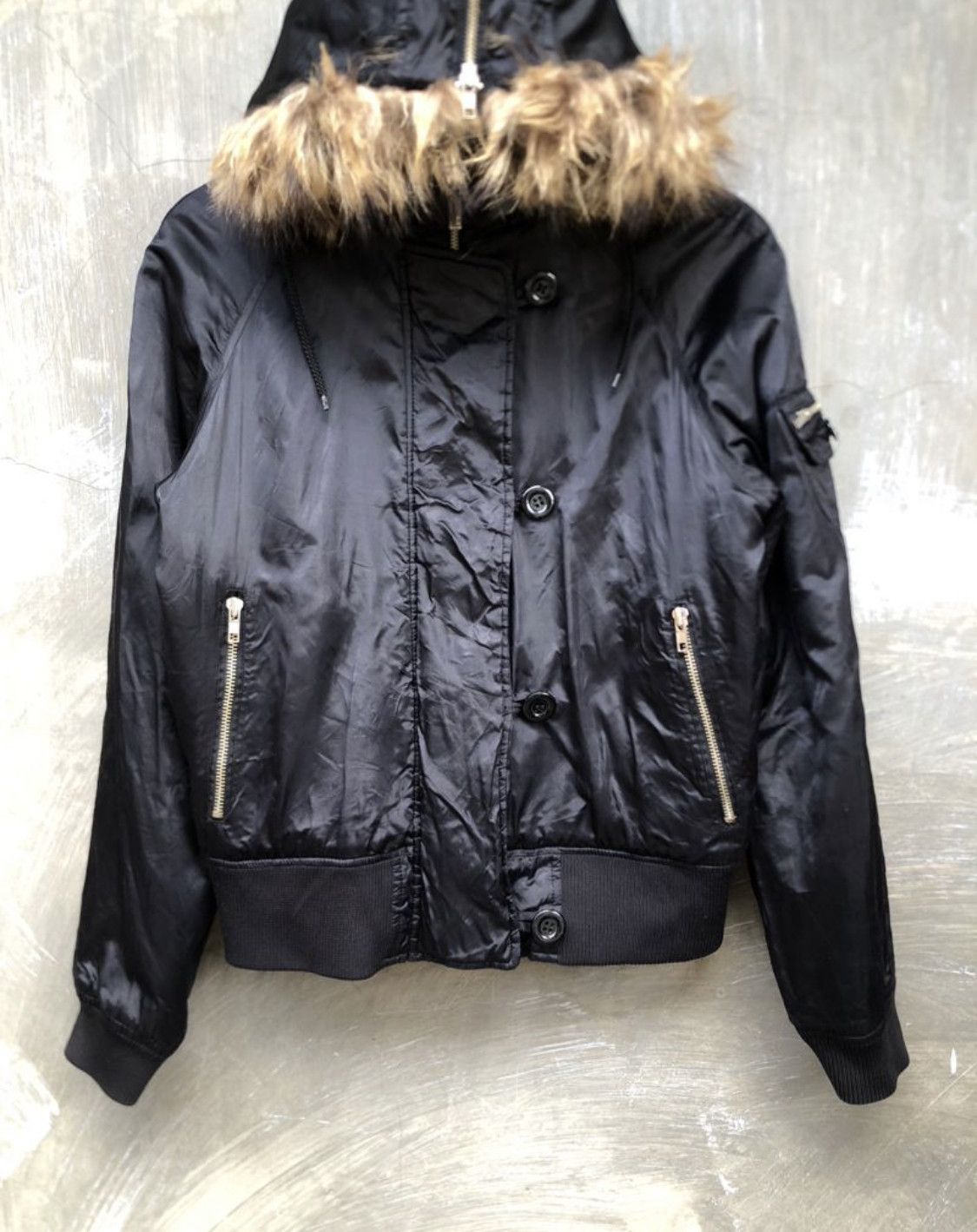Japanese Brand Y2K Japanese arcive Fur Jacket Karma Black Triball Gothic Size US M / EU 48-50 / 2 - 4 Thumbnail