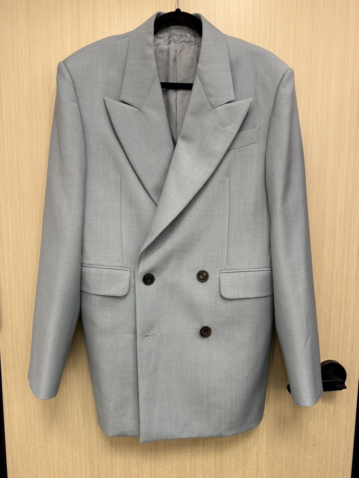 Alexander McQueen Alexander Mcqueen mohair and wool double breasted blazer 48 Size 48L - 3 Thumbnail