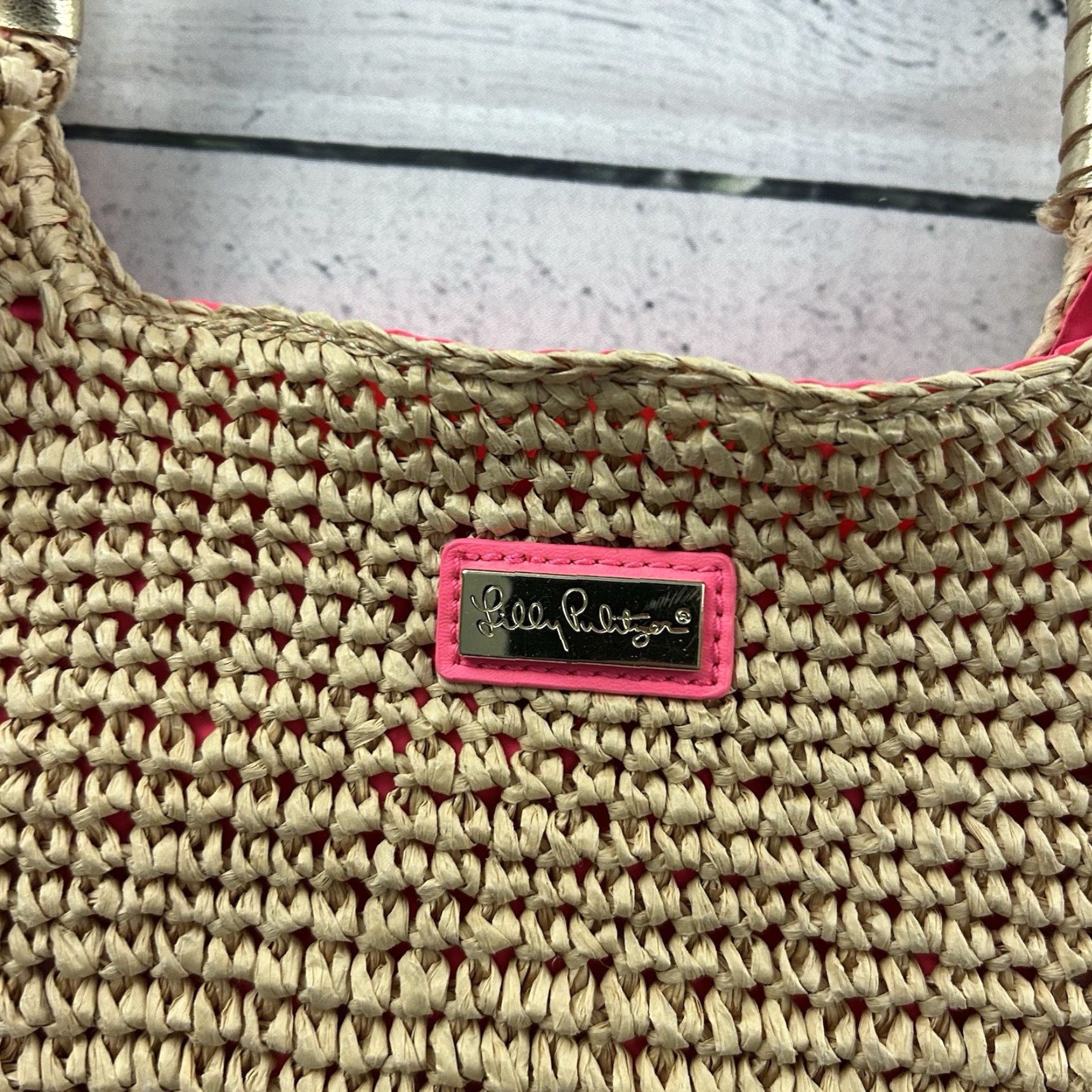 Lilly Pulitzer Lilly Pulitzer Shoulder Bag Beige Gold Over The Shoulder Bag Womens Bag Size ONE SIZE - 2 Thumbnail