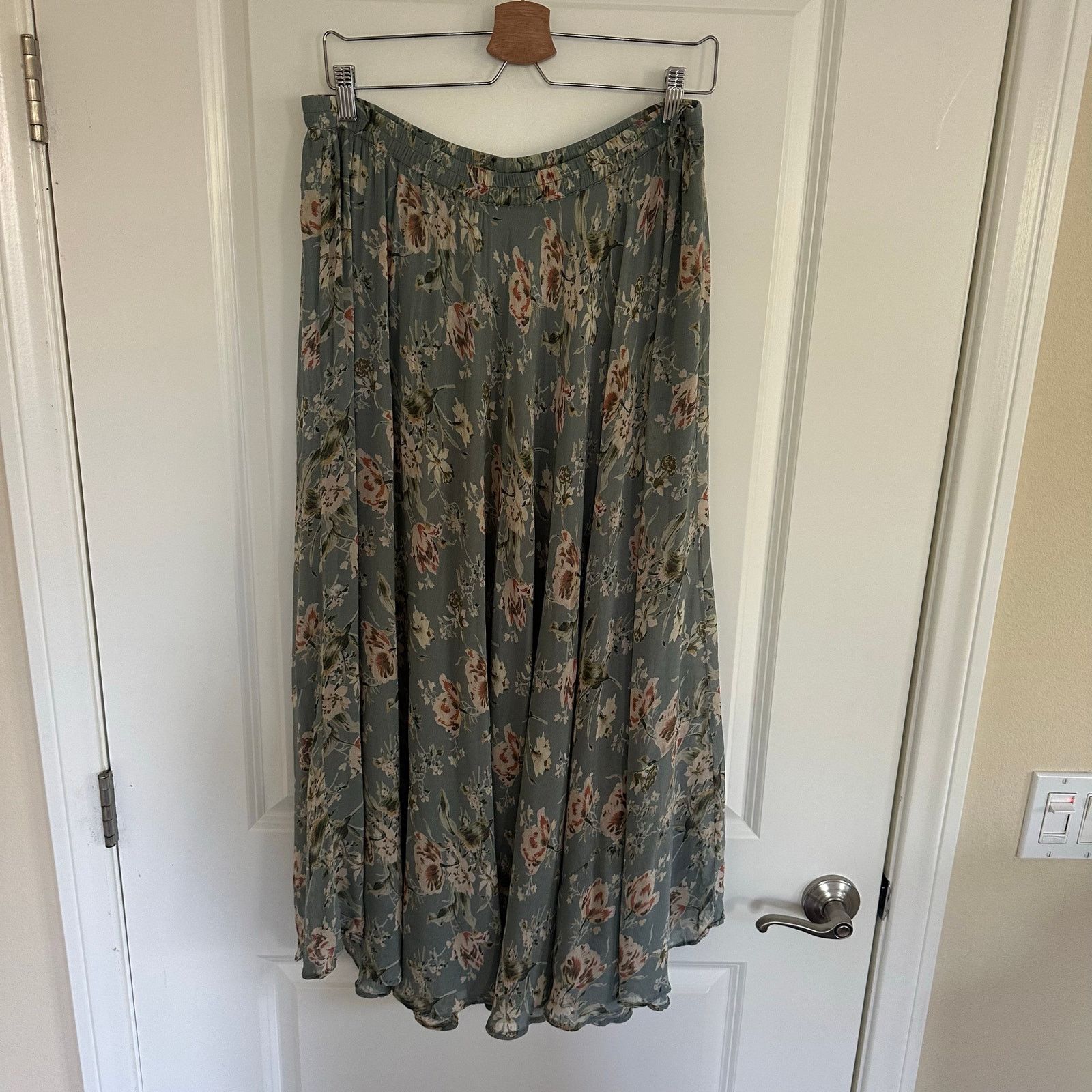 Other Women's Maxi 90s Full Flowy Floral Skirt Sarah Arizona XL Size 36" / US 14 / IT 50 - 1 Thumbnail