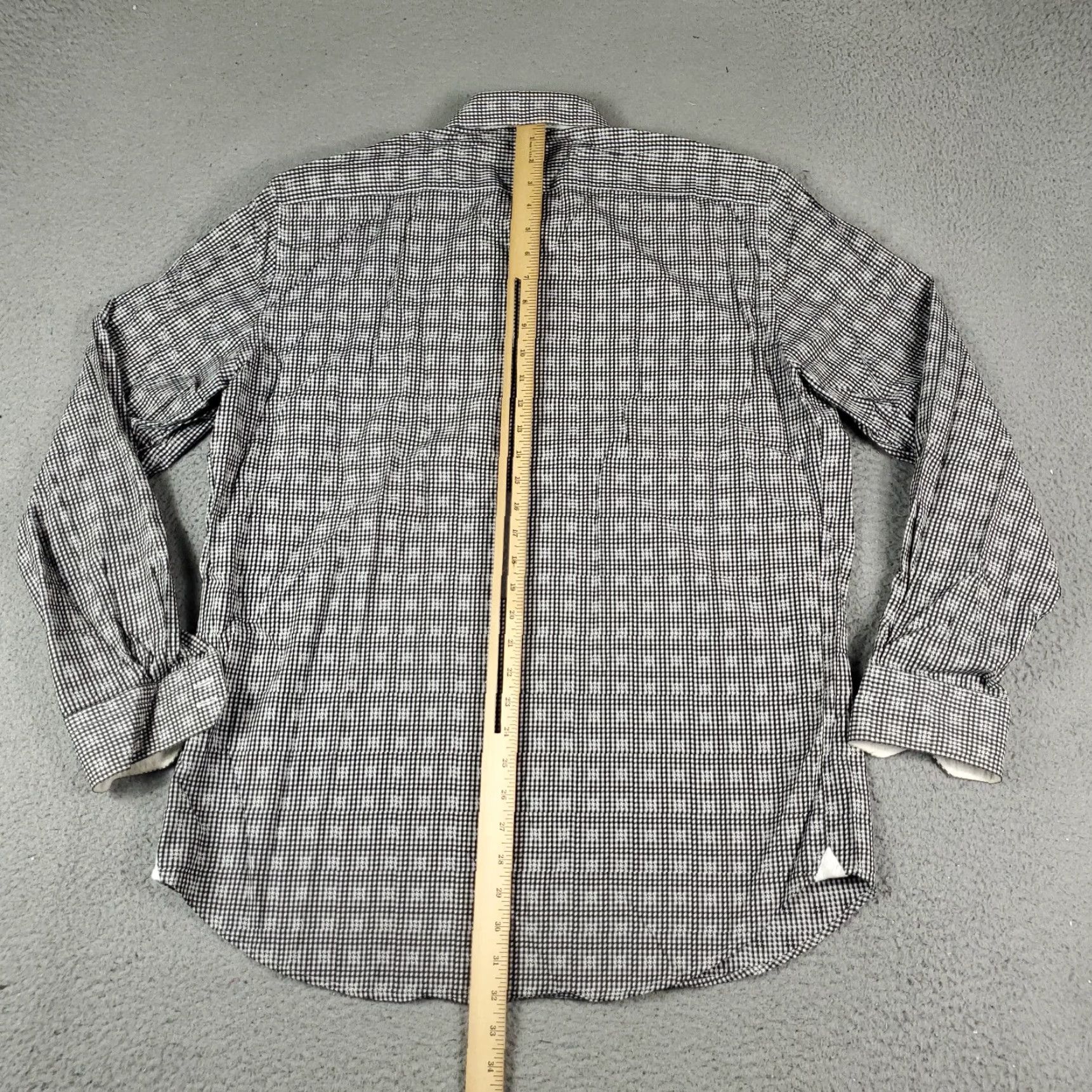 Robert Graham Robert Graham Shirt Mens Size 17 Blue Check Button-Up Long Sleeve Dressy Casual Office Size US XL / EU 56 / 4 - 5 Thumbnail