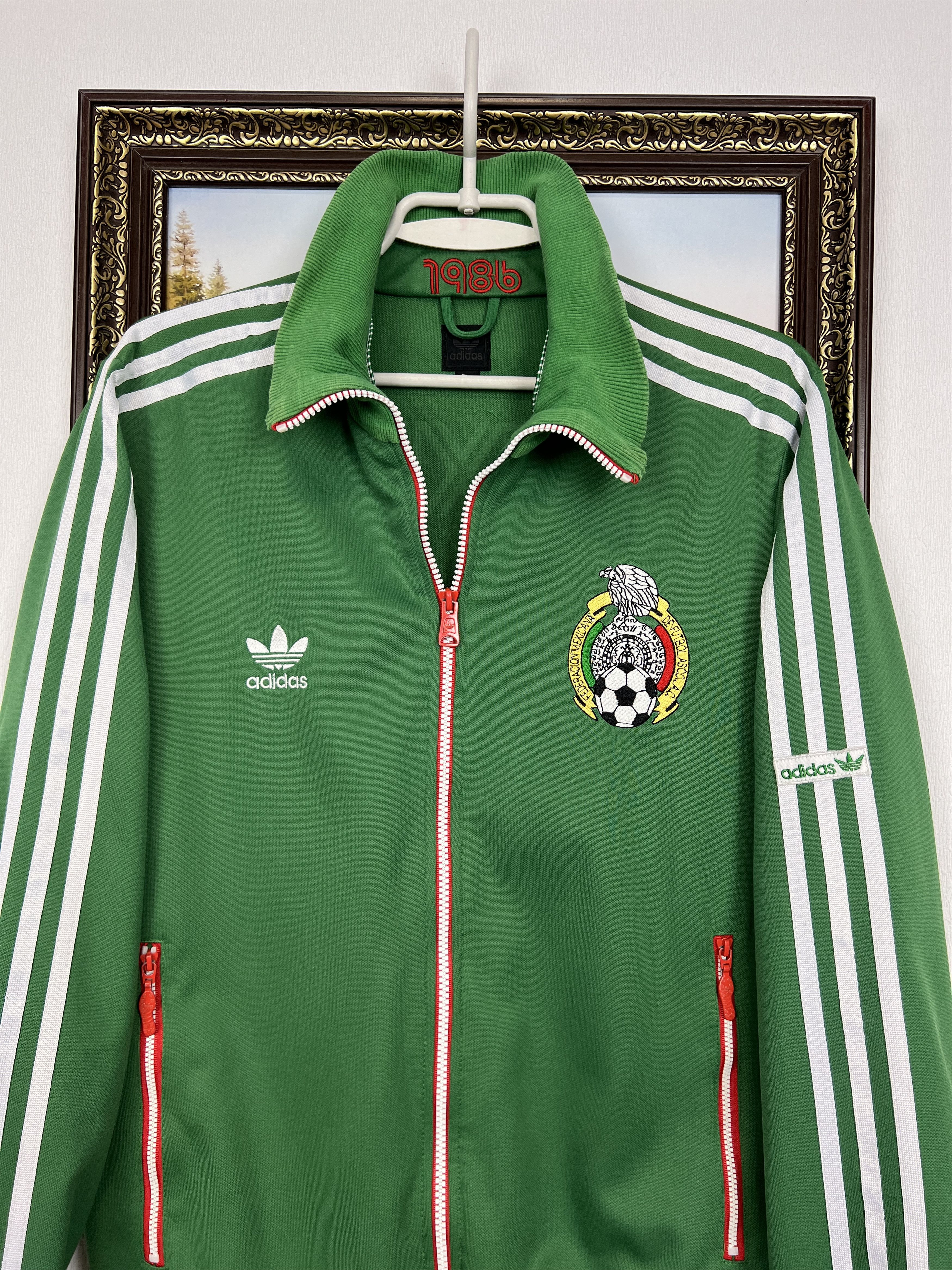 Adidas Vintage Adidas Originals Mexico World Cup Football Jacket Size US M / EU 48-50 / 2 - 2 Thumbnail