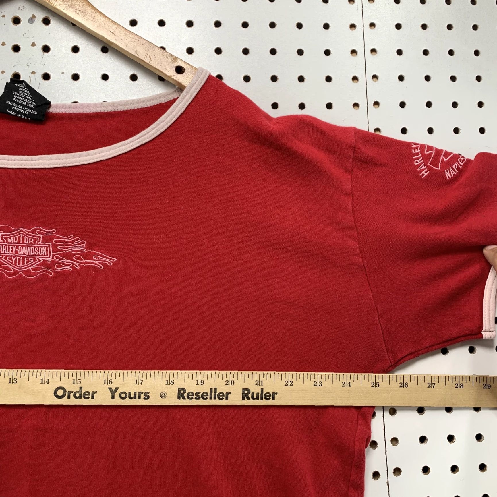 Harley Davidson VINTAGE NOT: Harley-Davidson Motorcycles Womens XL Red Short Sleeve T-Shirt Size XL / US 12-14 / IT 48-50 - 4 Thumbnail