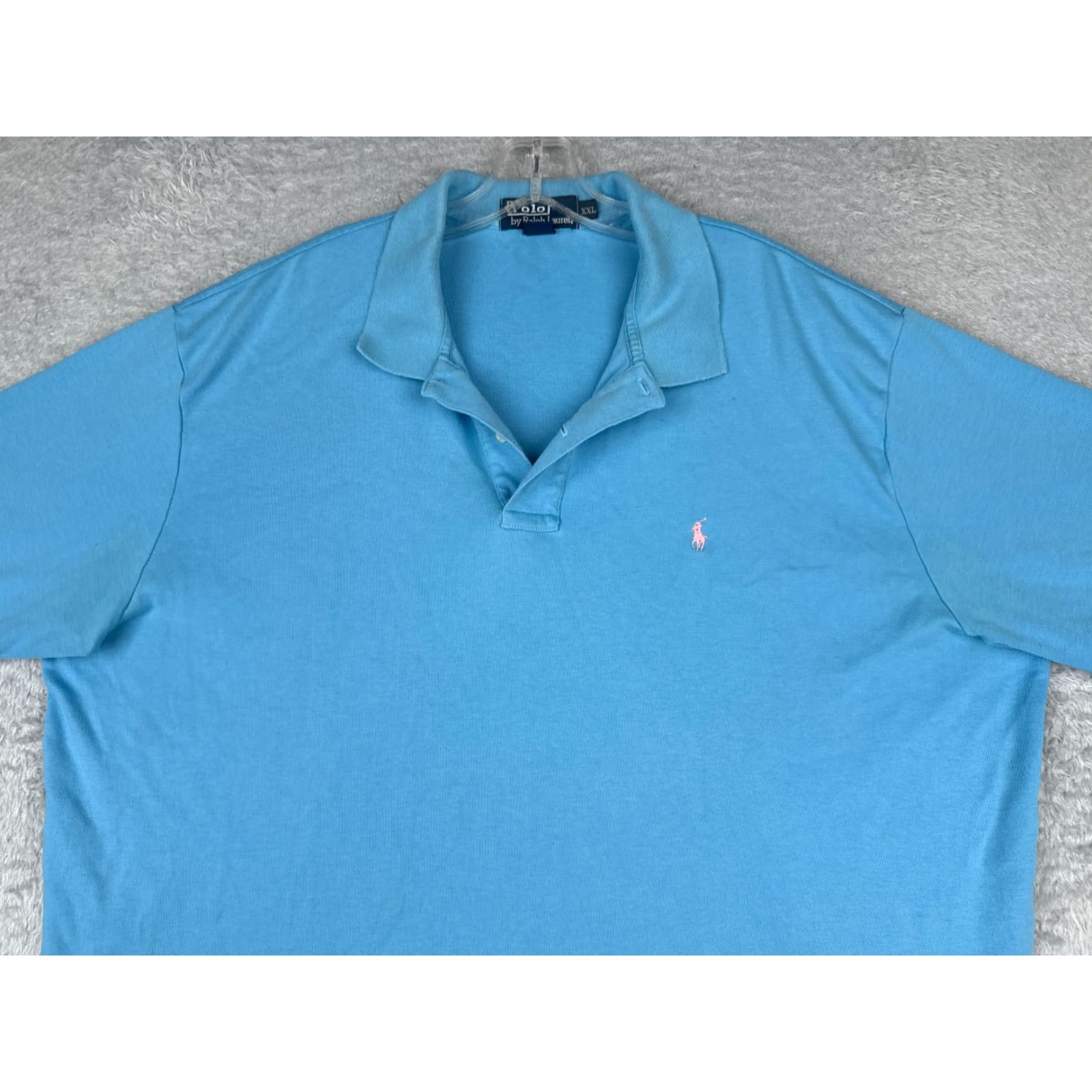 Ralph Lauren VINTAGE Ralph Lauren Polo Shirt Men 2XL Blue Short Sleeve Cotton Polo Shirt 2XL Men Blue Size US XXL / EU 58 / 5 - 4 Thumbnail