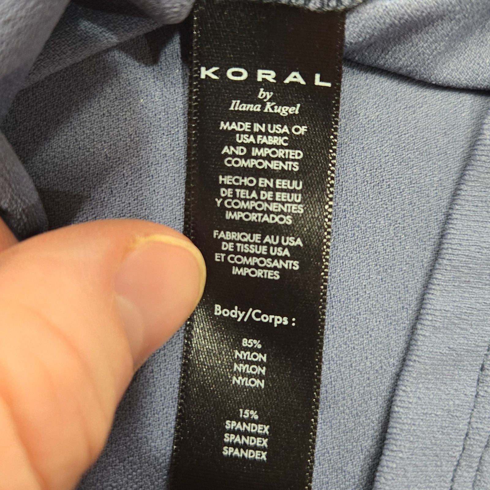 Other Leona Crepe Drawstring Athleisure Tank Blue Shadow Size XL Size XL / US 12-14 / IT 48-50 - 7 Thumbnail