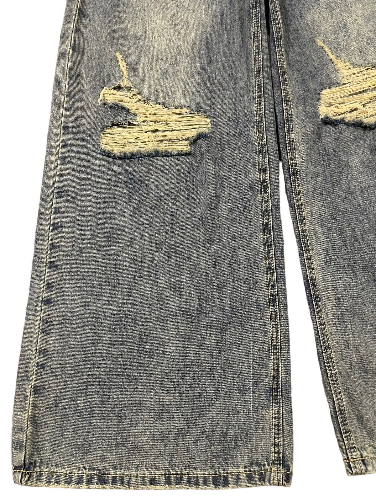 Japanese Brand Vintage Japanese Brand Adjustable Waist Distress Baggy Jeans Size 26" / US 2 / IT 38 - 5 Thumbnail