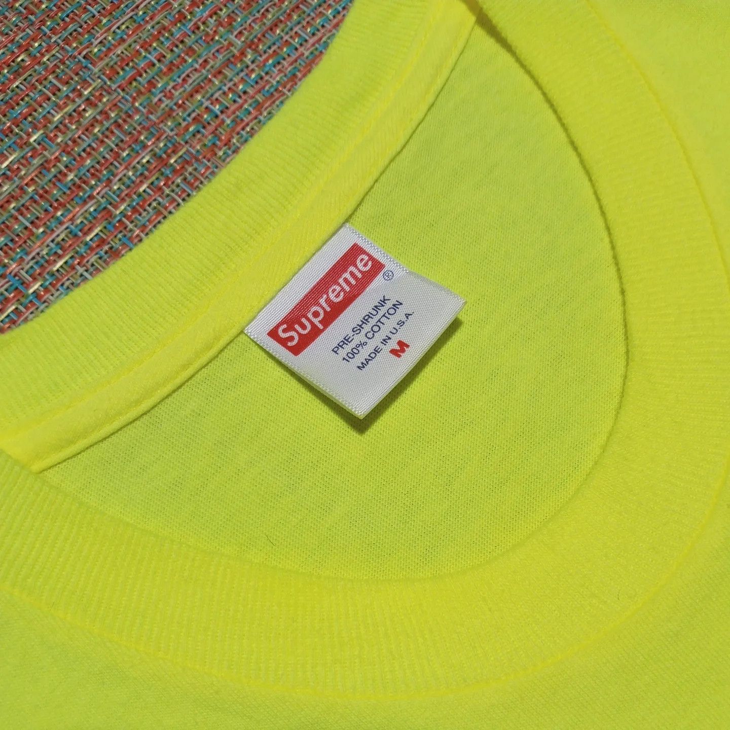 Supreme Supreme USA Neon Blank T-Shirt Size US M / EU 48-50 / 2 - 3 Thumbnail