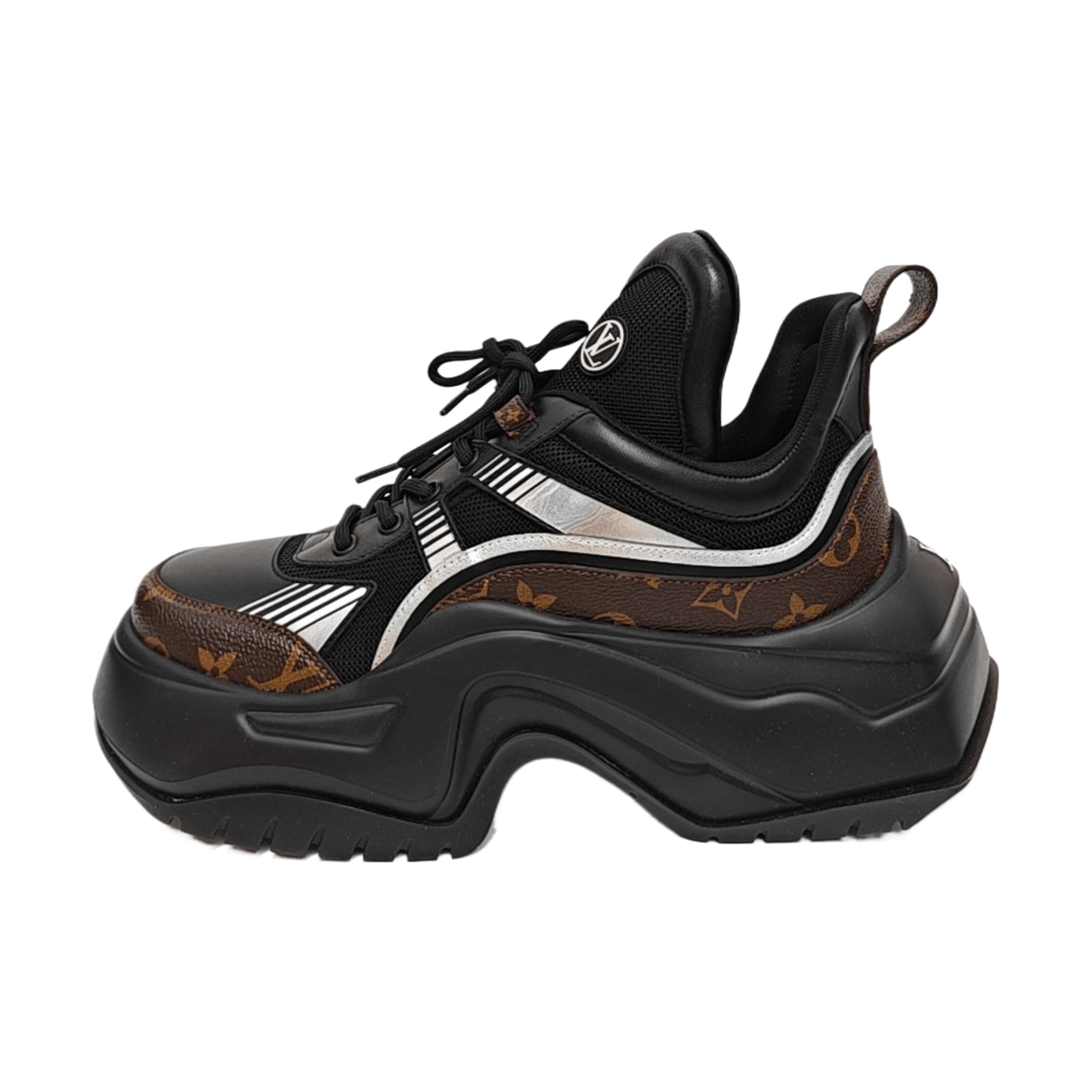 Louis Vuitton LOUIS VUITTON Monogram Low-Top Sneakers Size 8 Size US 8 / EU 41 - 1 Thumbnail