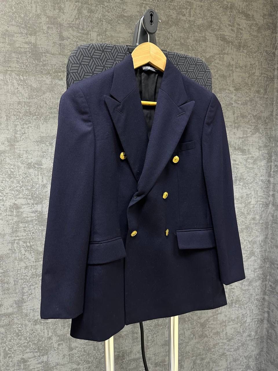 Polo Ralph Lauren × Vintage Vintage Polo Ralph Lauren Blue Womens Blazer Size M / US 6-8 / IT 42-44 - 8 Thumbnail