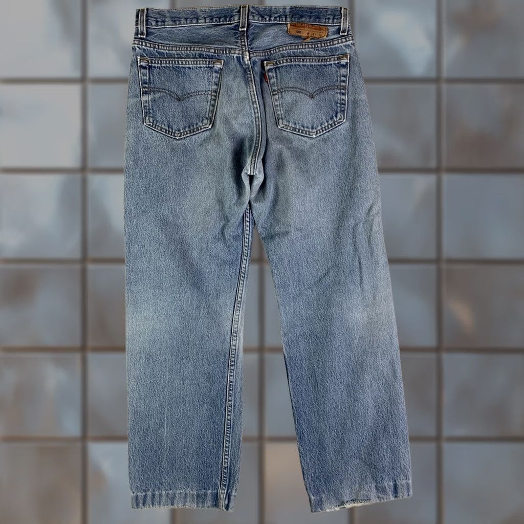 Levi's VINTAGE Levi's 501 Jeans 34x36 Made In USA Distressed Hemmed 32x26 90s Cowboy Hipster Retro USA Size US 32 / EU 48 - 1 Thumbnail