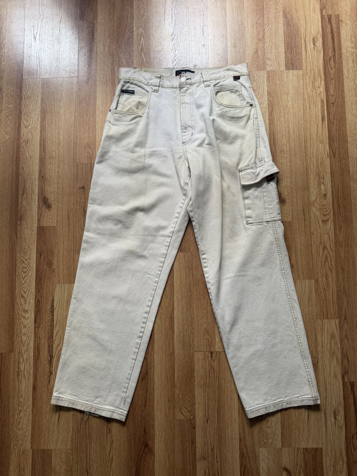 Vintage Vintage Fubu painter jeans white Size US 34 / EU 50 - 1 Thumbnail