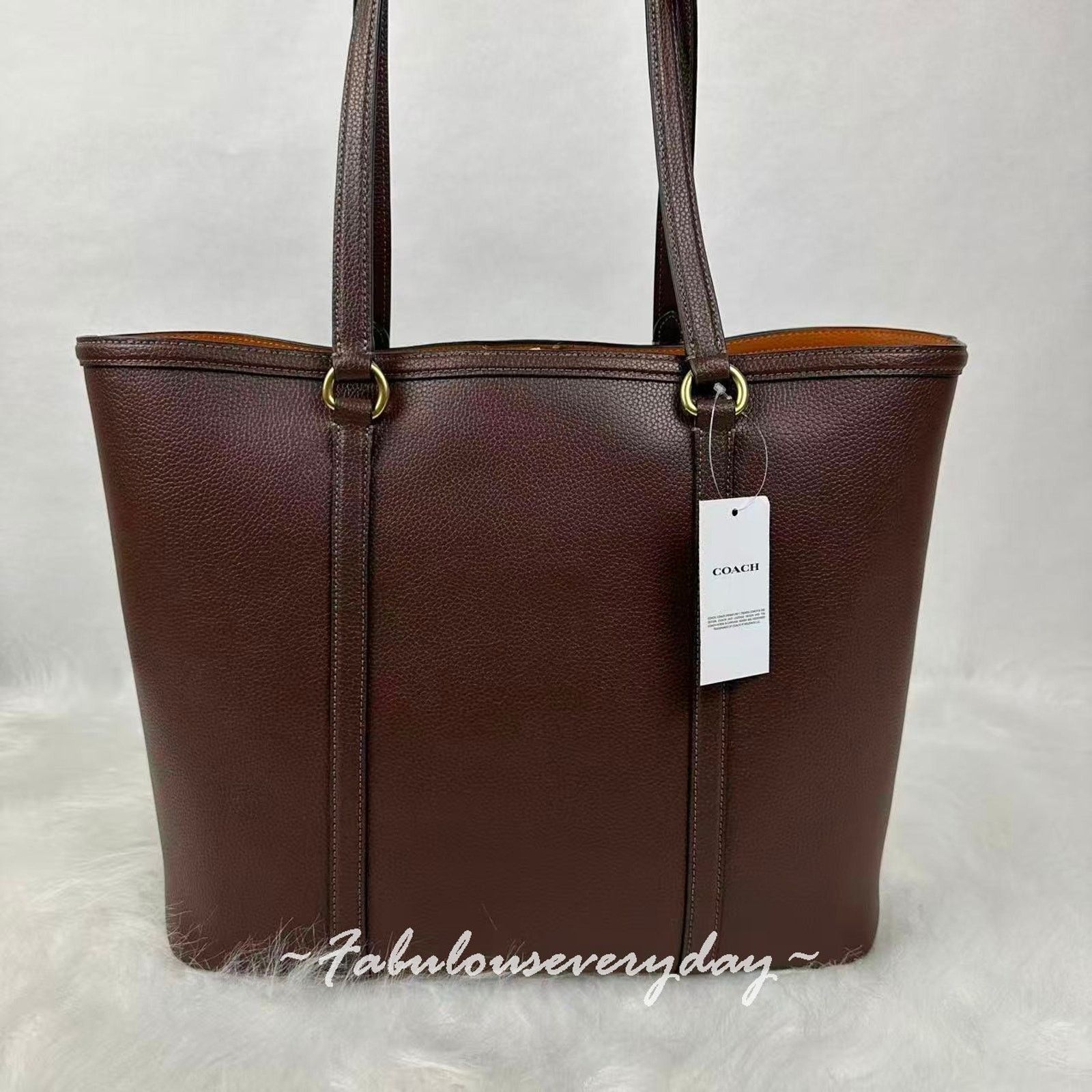 Coach Coach Legacy Tote Bag Shoulder Bag Leather/Brass/Maple Brown Size ONE SIZE - 5 Thumbnail