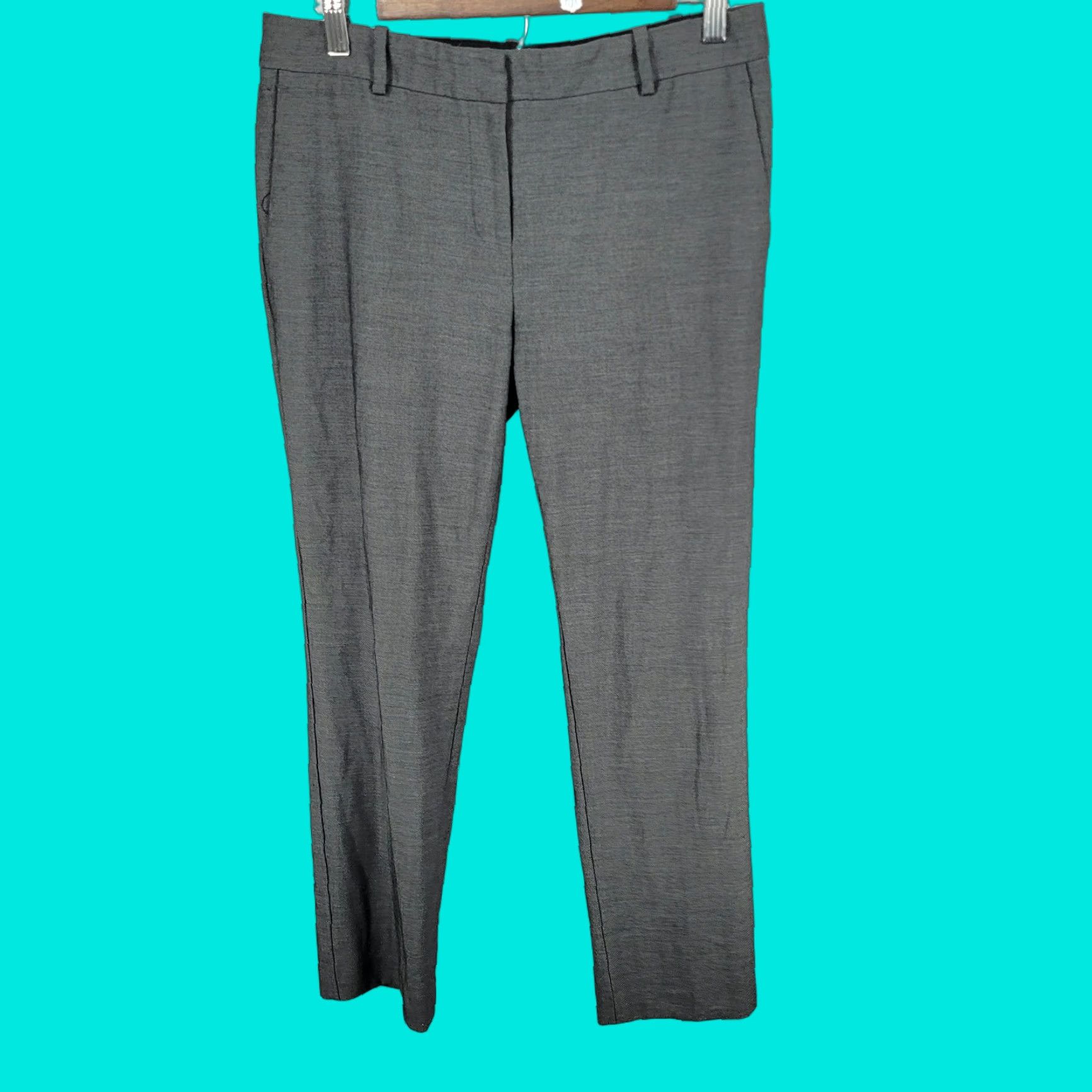 Ann Taylor Ann Taylor Grey Straight Pants Slacks Women Size 4 30x27 Size 27" / US 4 / IT 40 - 1 Thumbnail