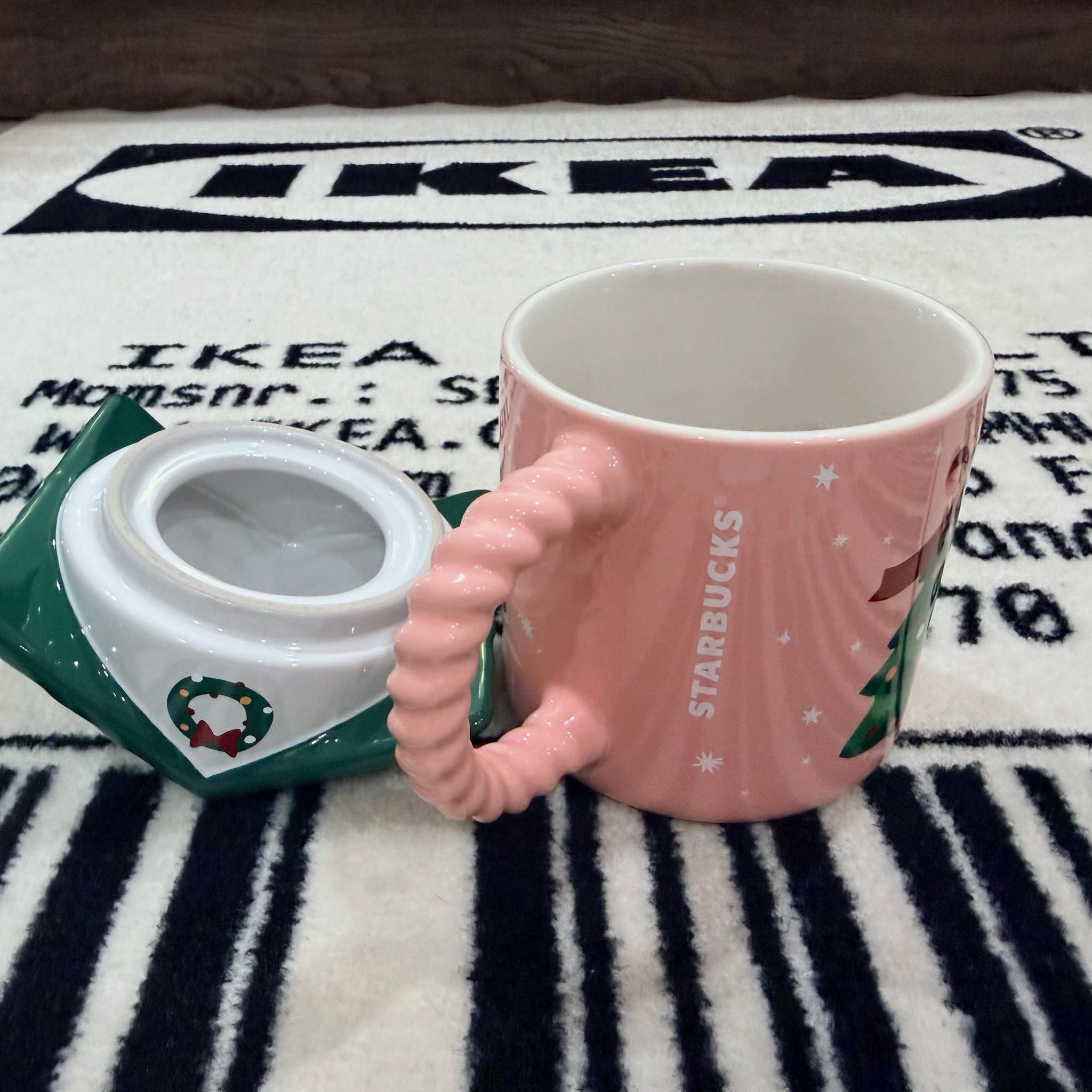 Other Starbucks '25 Pink Mug Ceramic Xmas Gingerbread House 12oz Size ONE SIZE - 4 Thumbnail