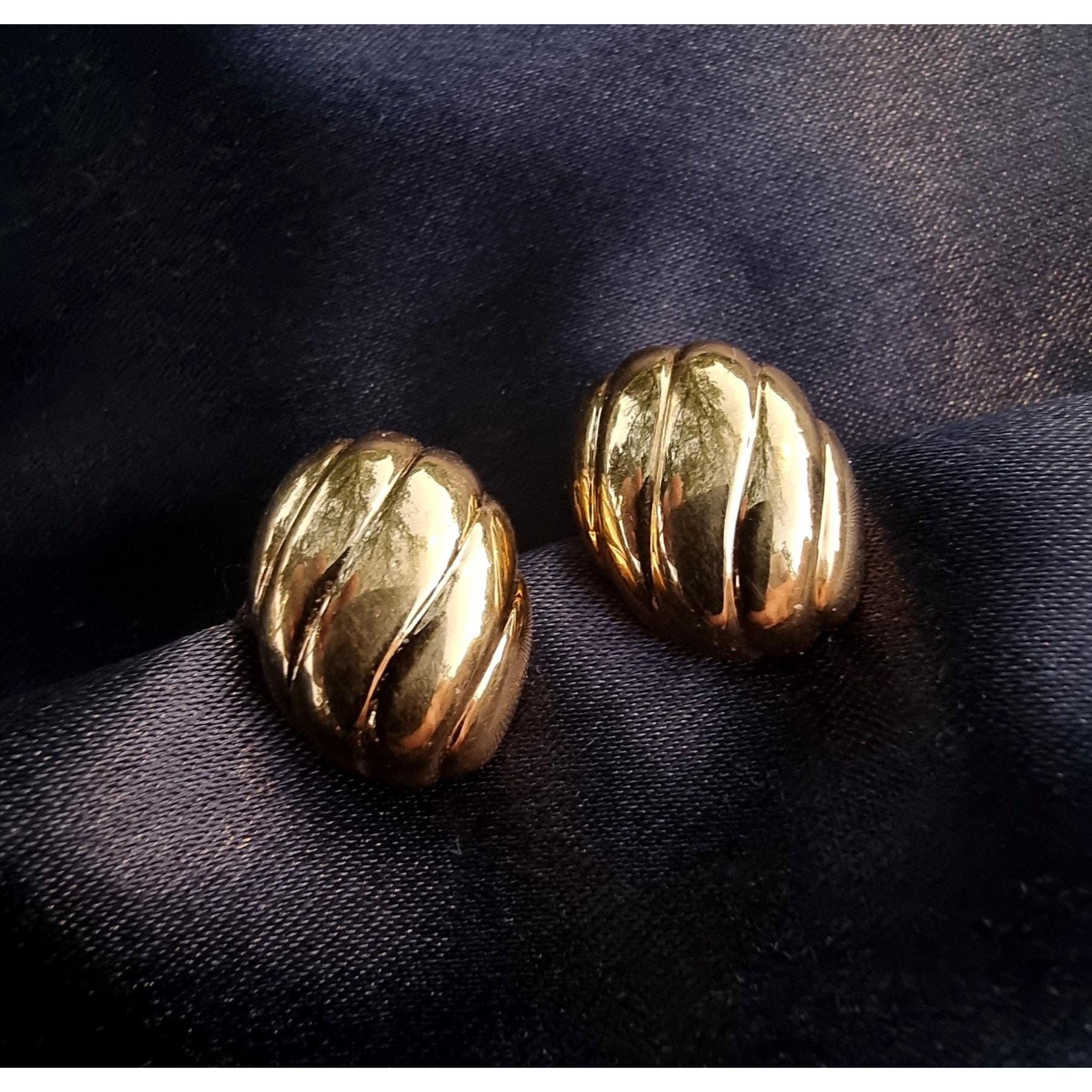 Other Vintage NAPIER 1990s Signed Gold Toned Earrings Size ONE SIZE - 2 Thumbnail