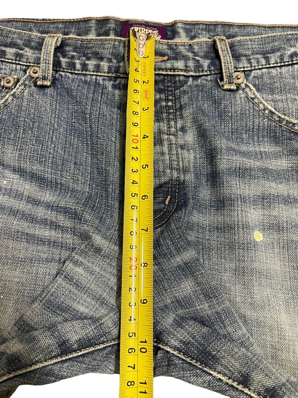 Purple Brand Vintage Japanese Brand Faded Wash Painted Wide Leg Jeans Size US 32 / EU 48 - 15 Thumbnail