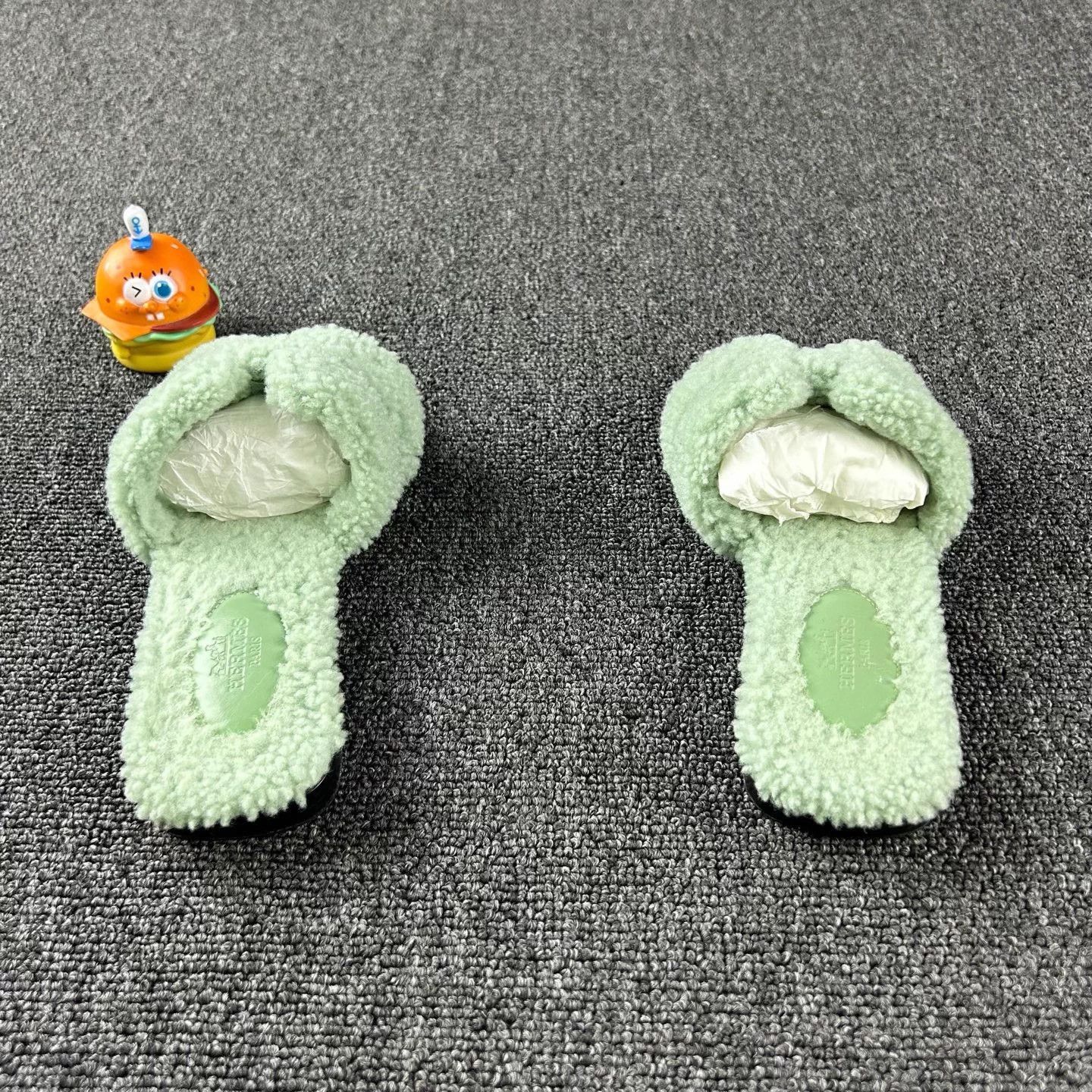 Hermes Hermes Green Teddy Slippers 35 Size US 4 / IT 34 - 5 Thumbnail
