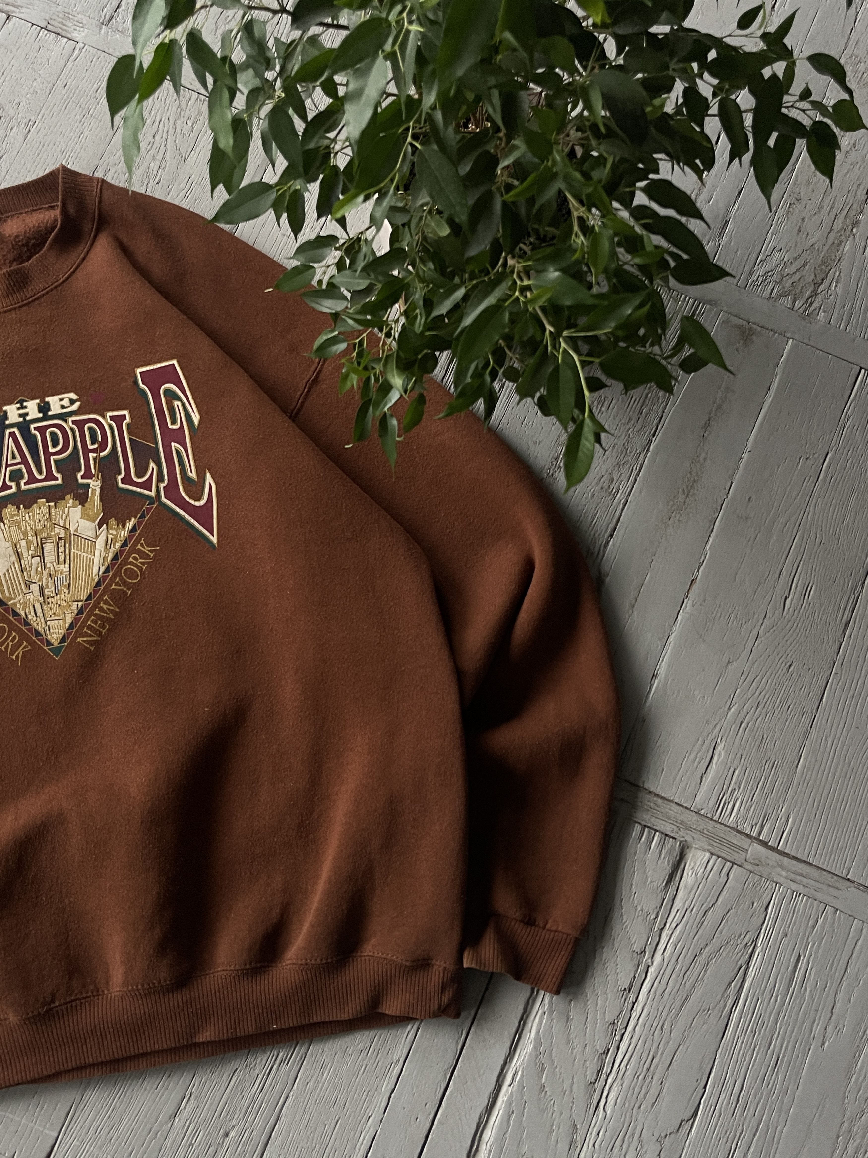 Lee × Vintage Vintage New York The Big Apple Crewneck Sweatshirt Size US XL / EU 56 / 4 - 2 Thumbnail