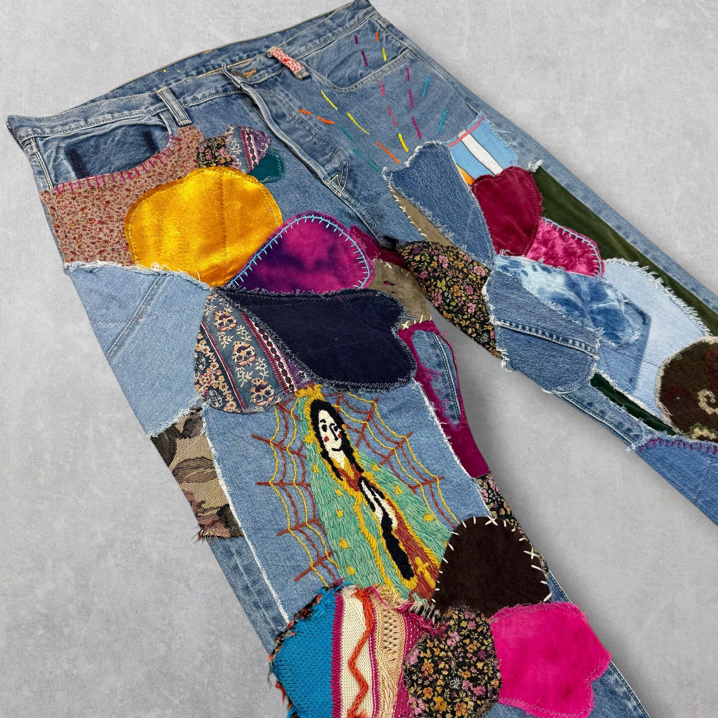 Kapital Kapital 14oz Crazy El Paso 5P Patch Jeans 36 Size US 36 / EU 52 - 4 Thumbnail