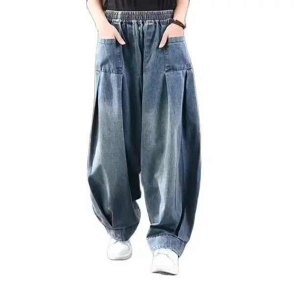 Other Baggy Oversize Jeans Women Denim Casual Cross Pants Size 26" / US 2 / IT 38 - 4 Thumbnail