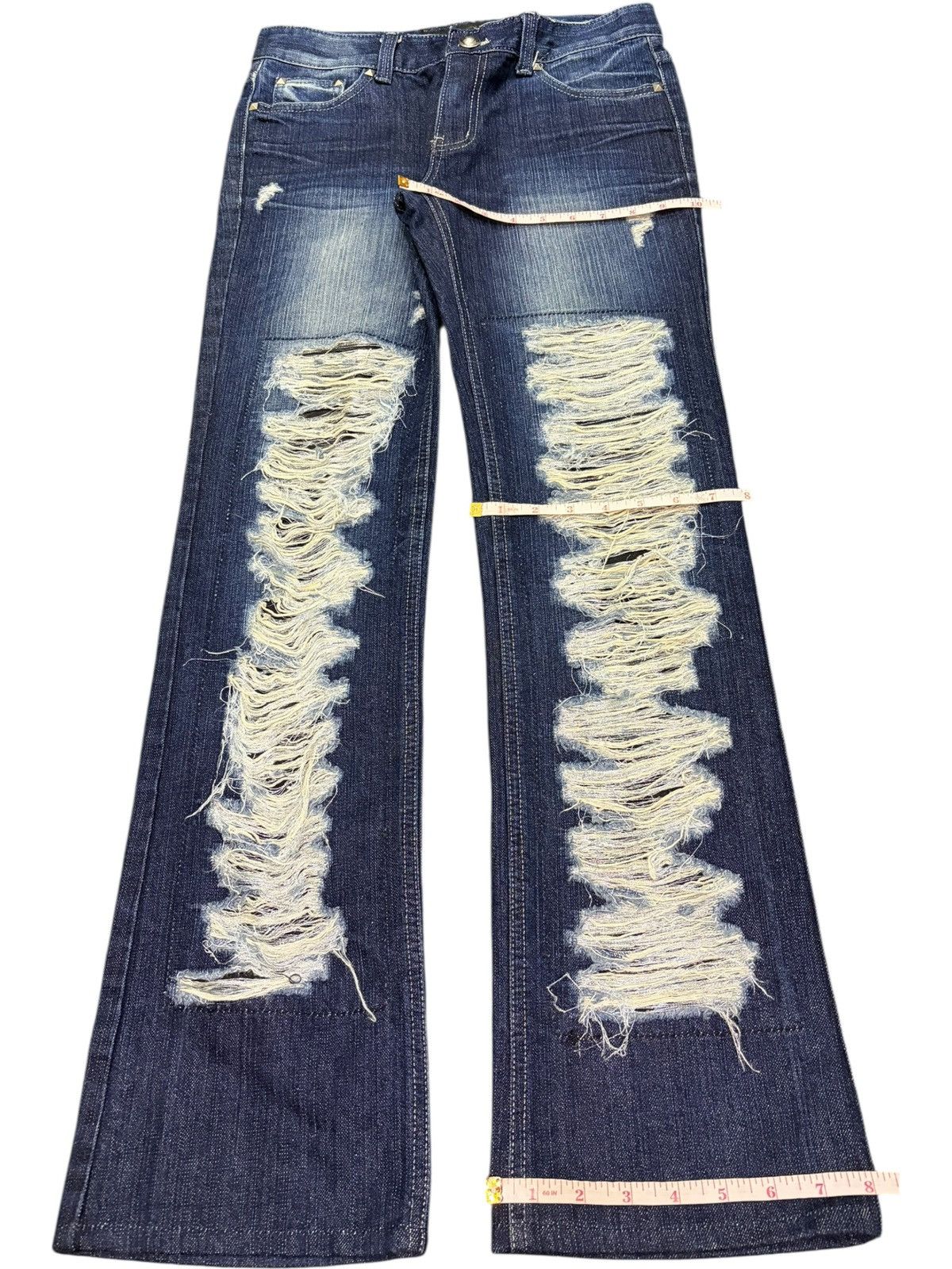 Hysteric Glamour Vintage Japanese Brand Distressed Flare Jeans Size 30" / US 8 / IT 44 - 8 Thumbnail