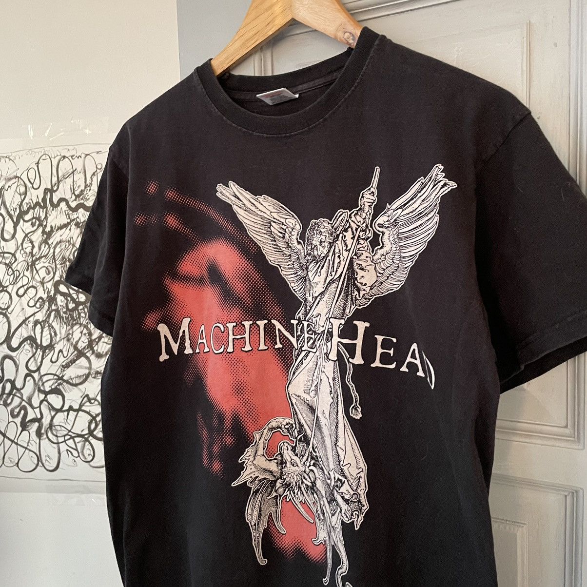 Band Tees × Vintage Vintage Retro Machine Head t-shirt Size US L / EU 52-54 / 3 - 6 Thumbnail