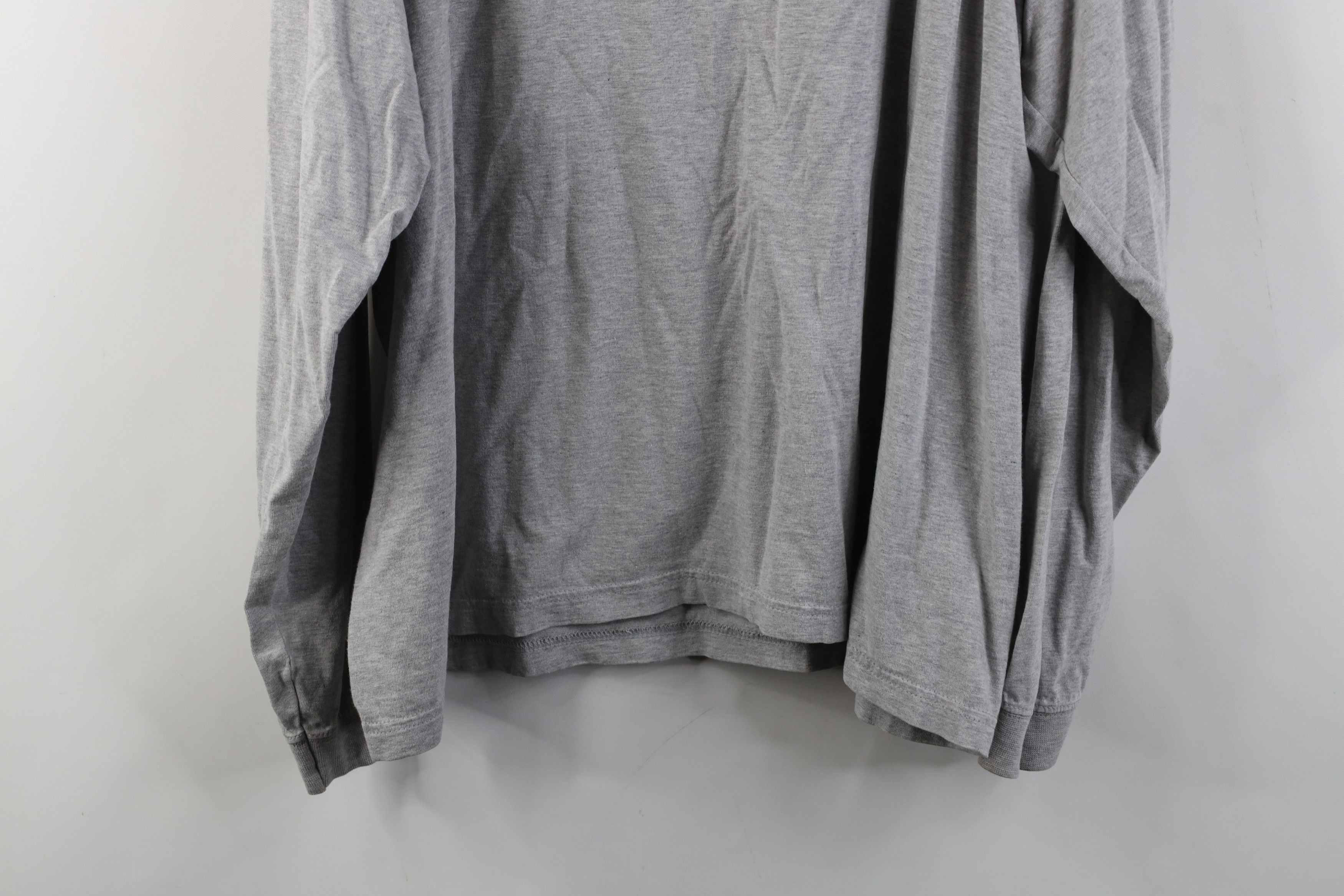 Vintage Vintage 90s Streetwear Long Sleeve T-Shirt Gray Cotton Size US L / EU 52-54 / 3 - 10 Thumbnail