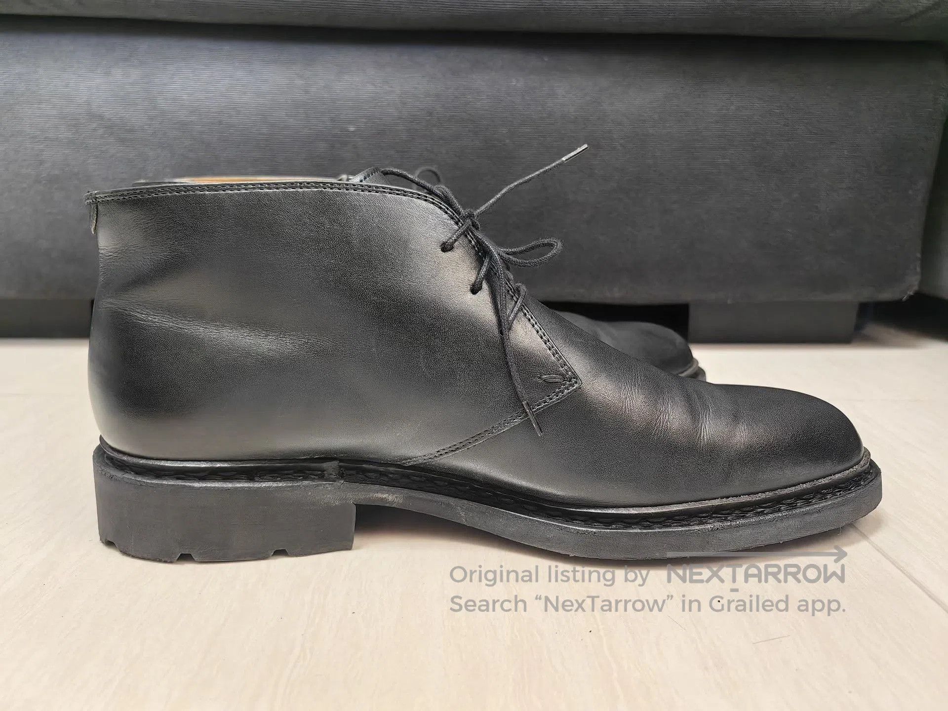 Paraboot Paraboot Lully Black Chukka Leather Boots. Size US 11 / EU 44 - 5 Thumbnail